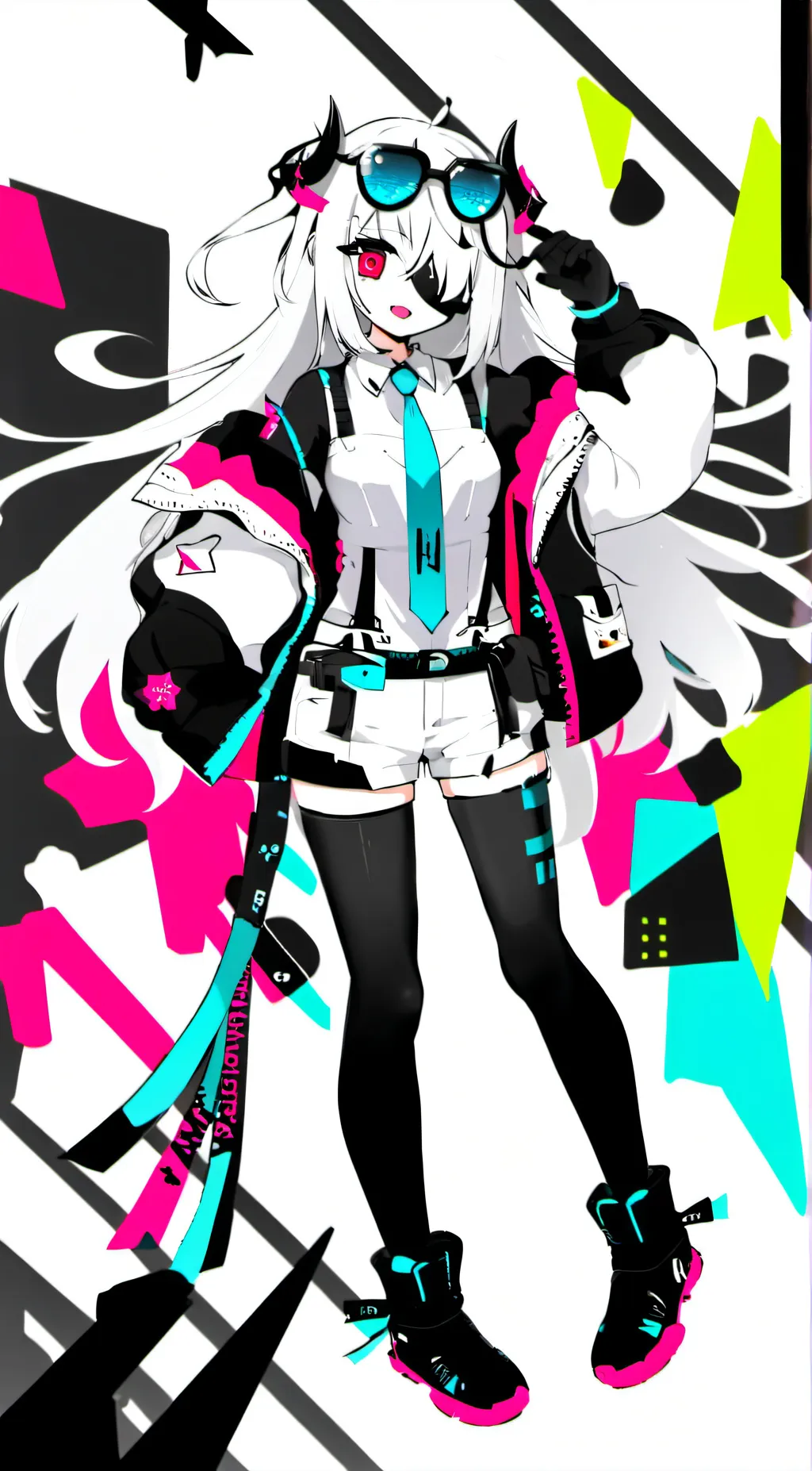 ai character: glitchless background