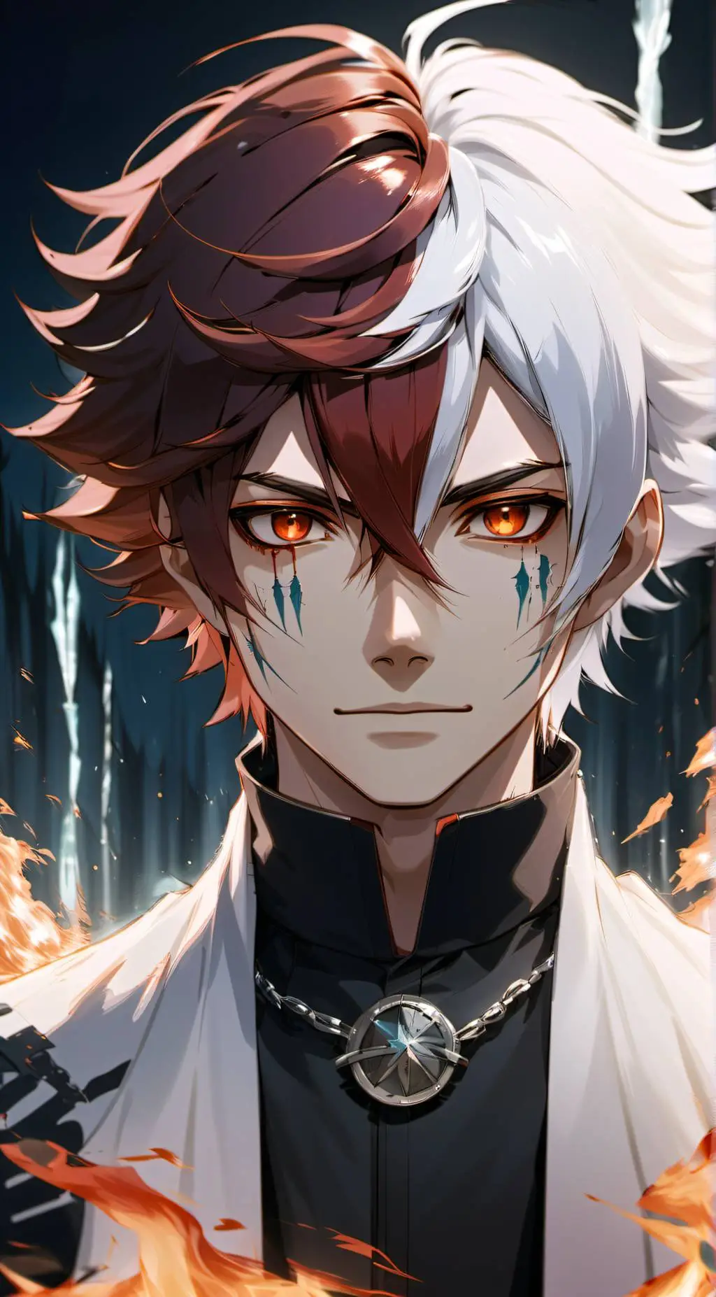 ai character: Shoto Todoroki background