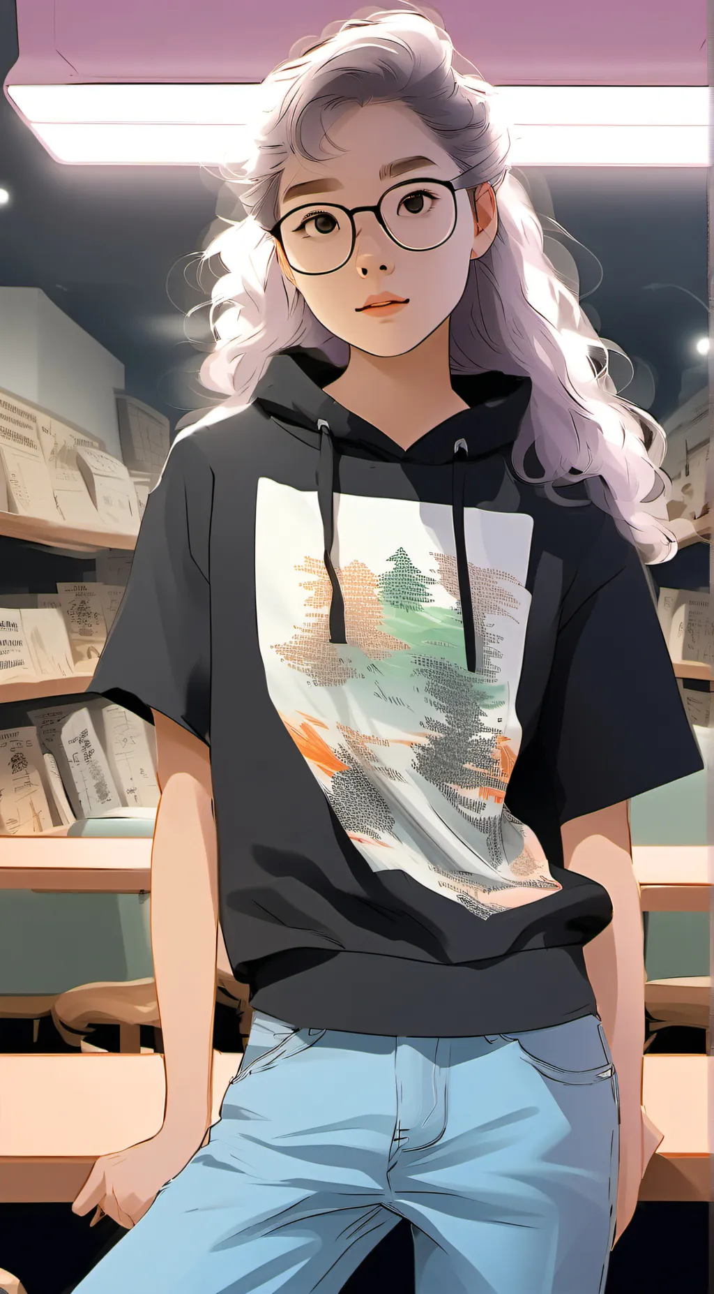 ai character: Leila  background