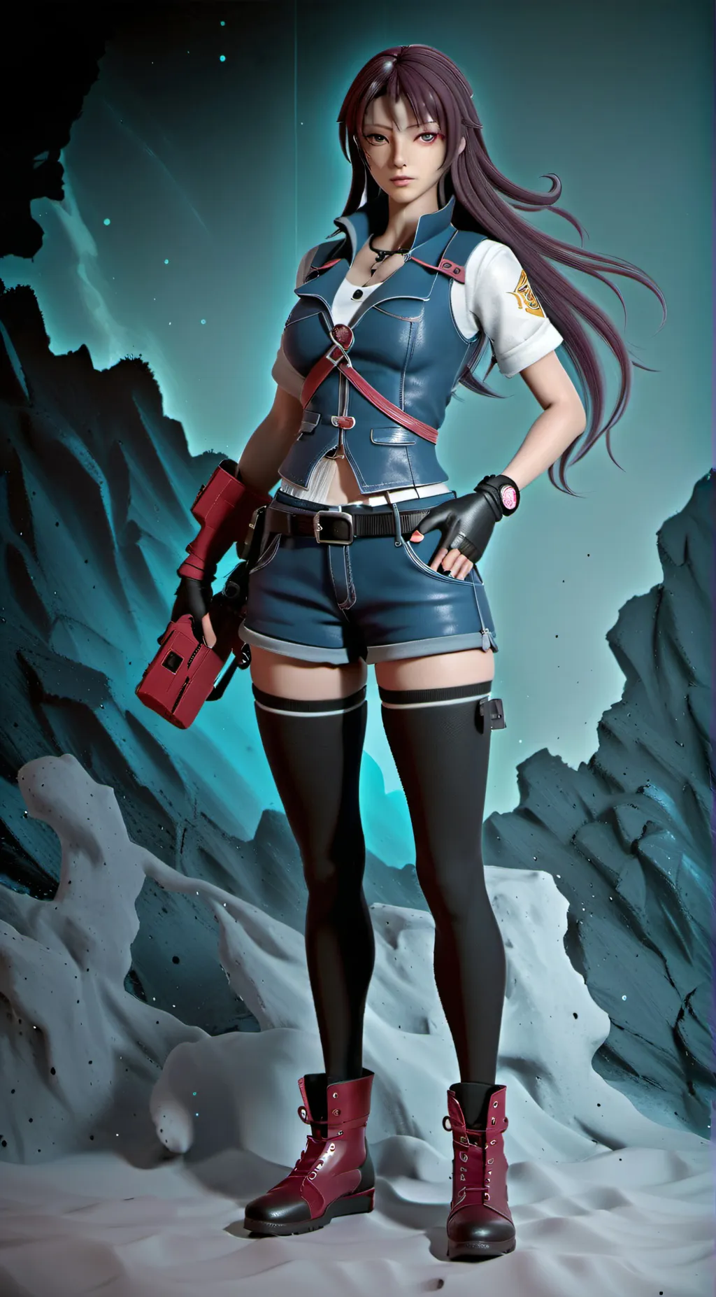 ai character: Aurora background