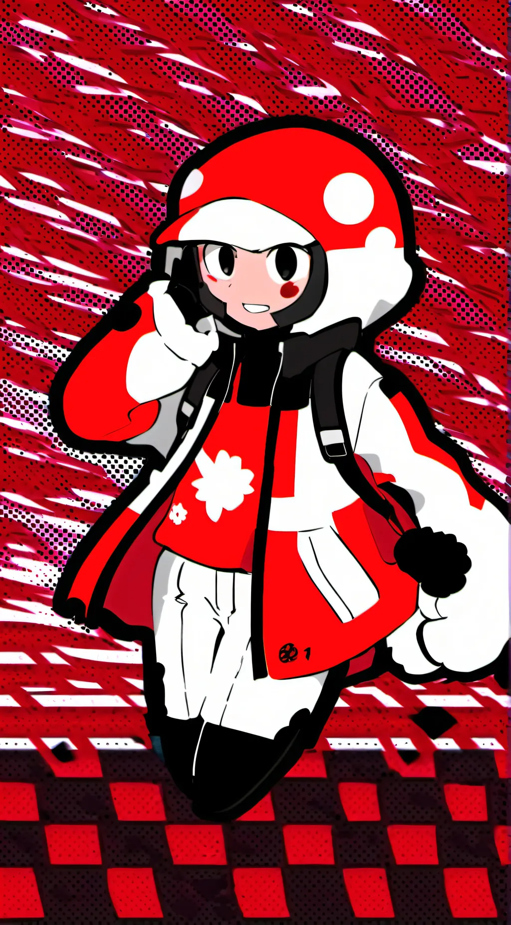 ai character: smiling critters  background