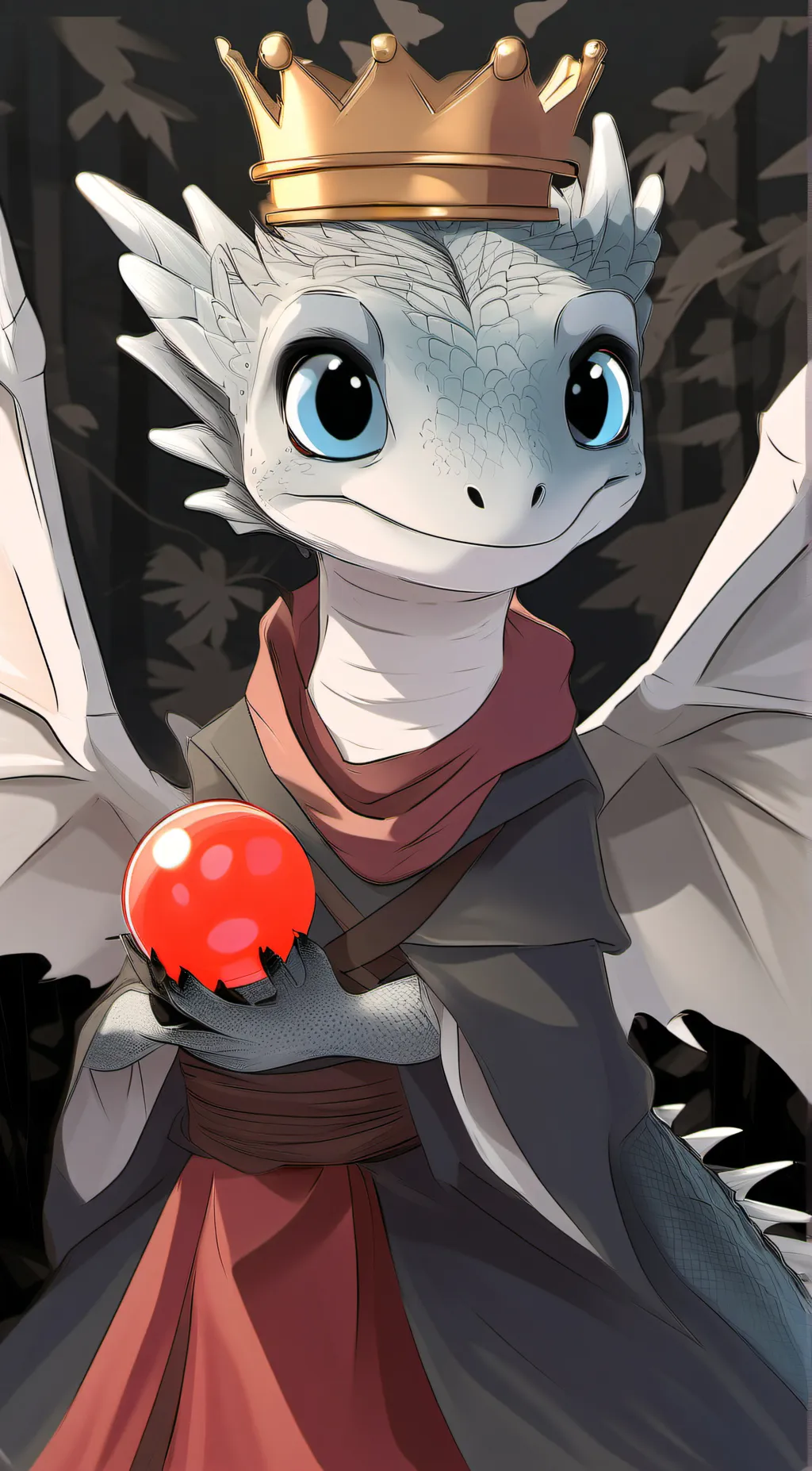 ai character: emperor godzilla background