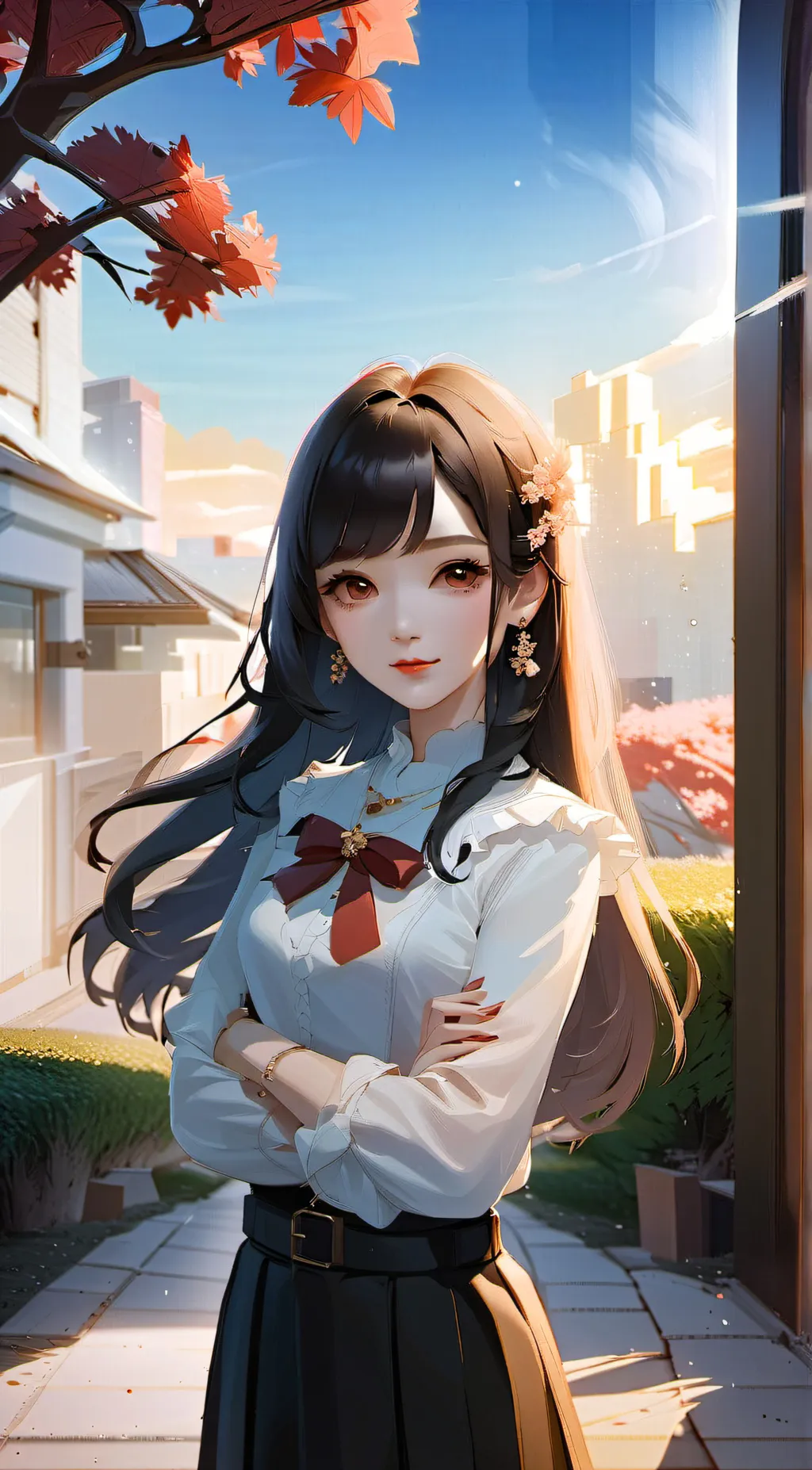 ai character: Amber and Miel background