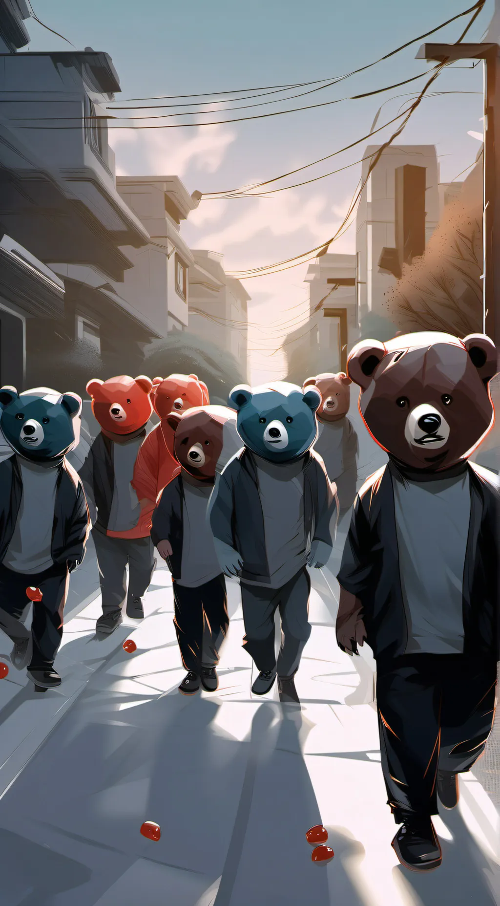 ai character: gummy bears background