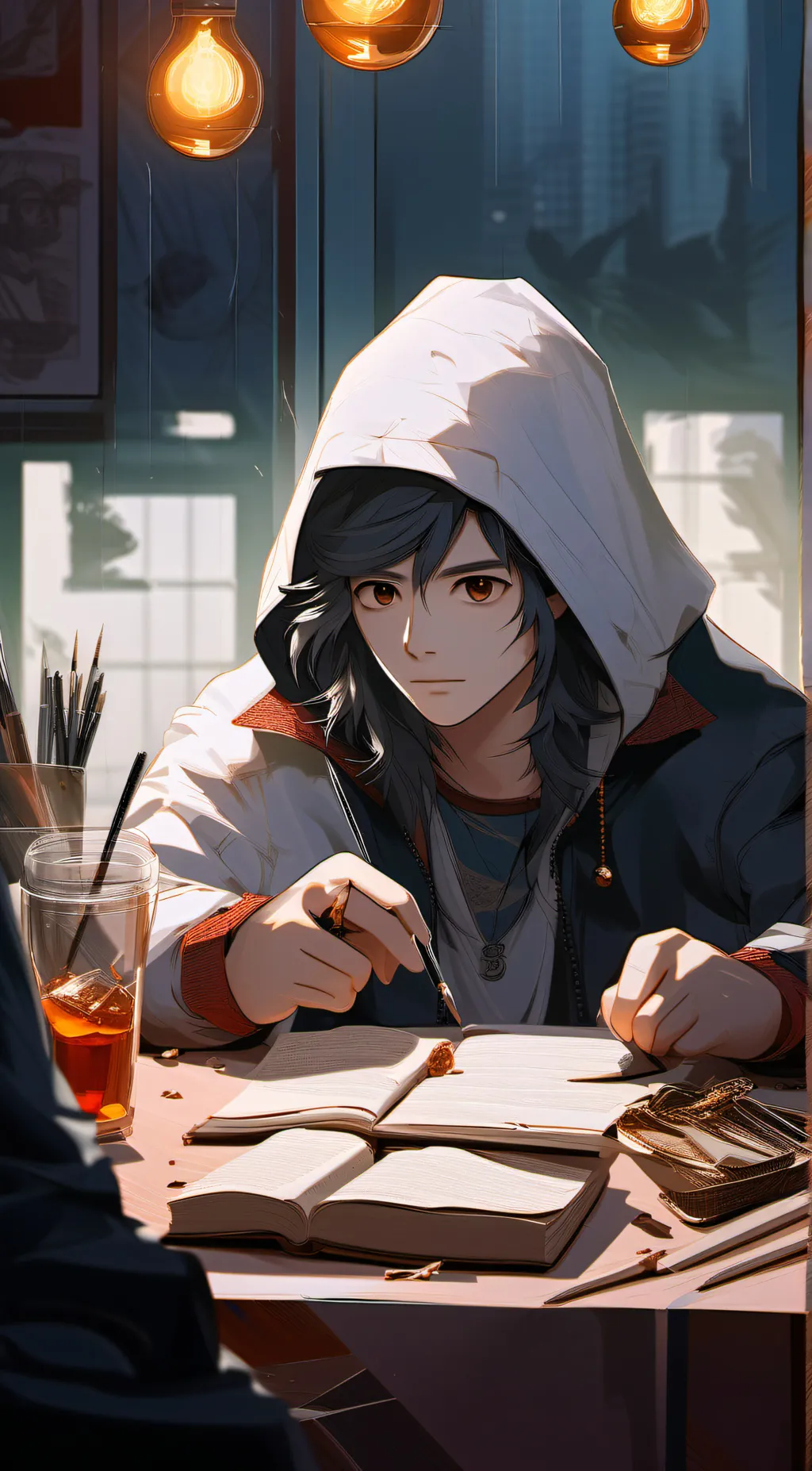 ai character: Adrian background