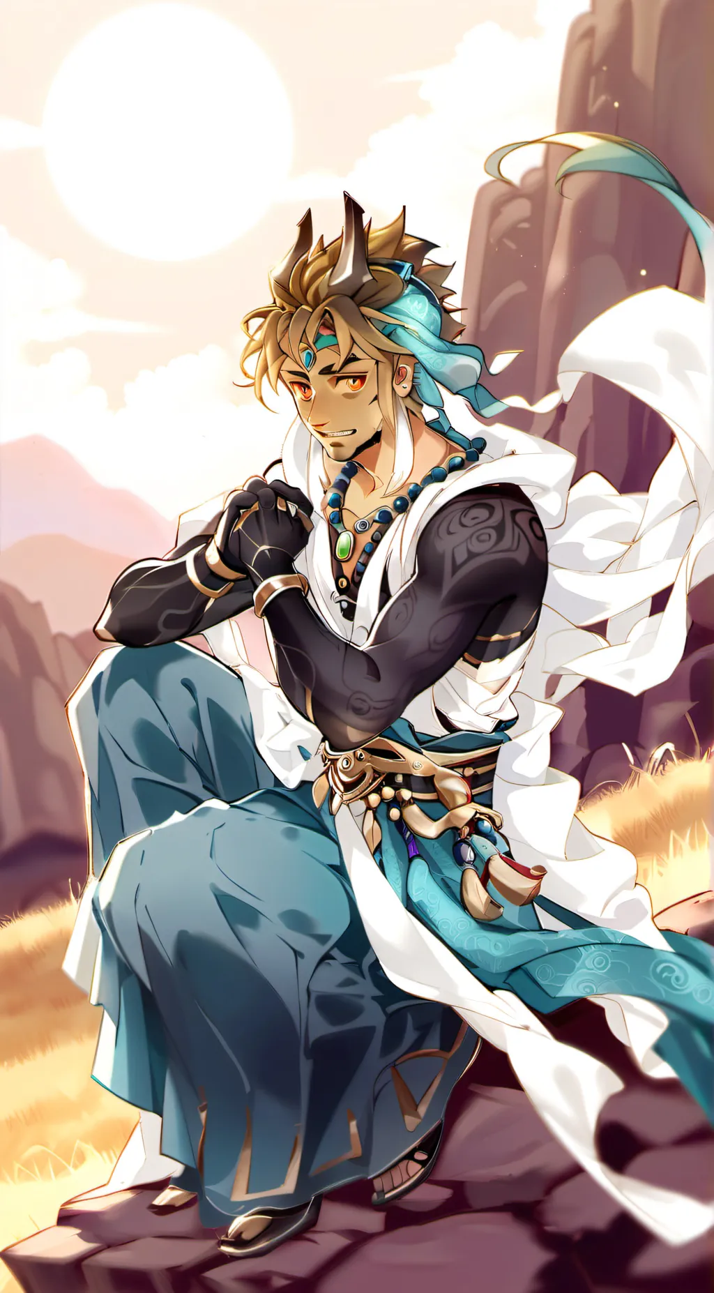 ai character: Qibli background