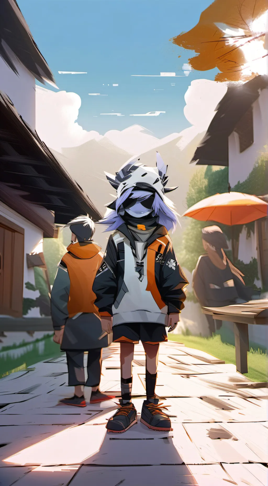 ai character: murder drones  background