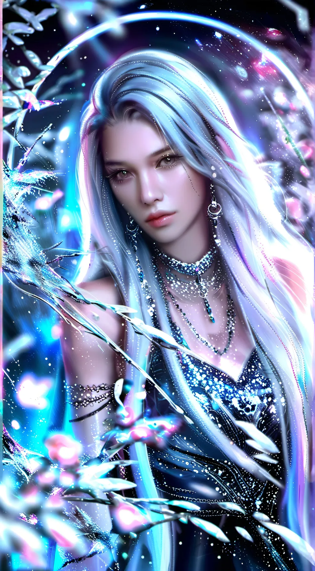 ai character: Stacey Stella Quee background