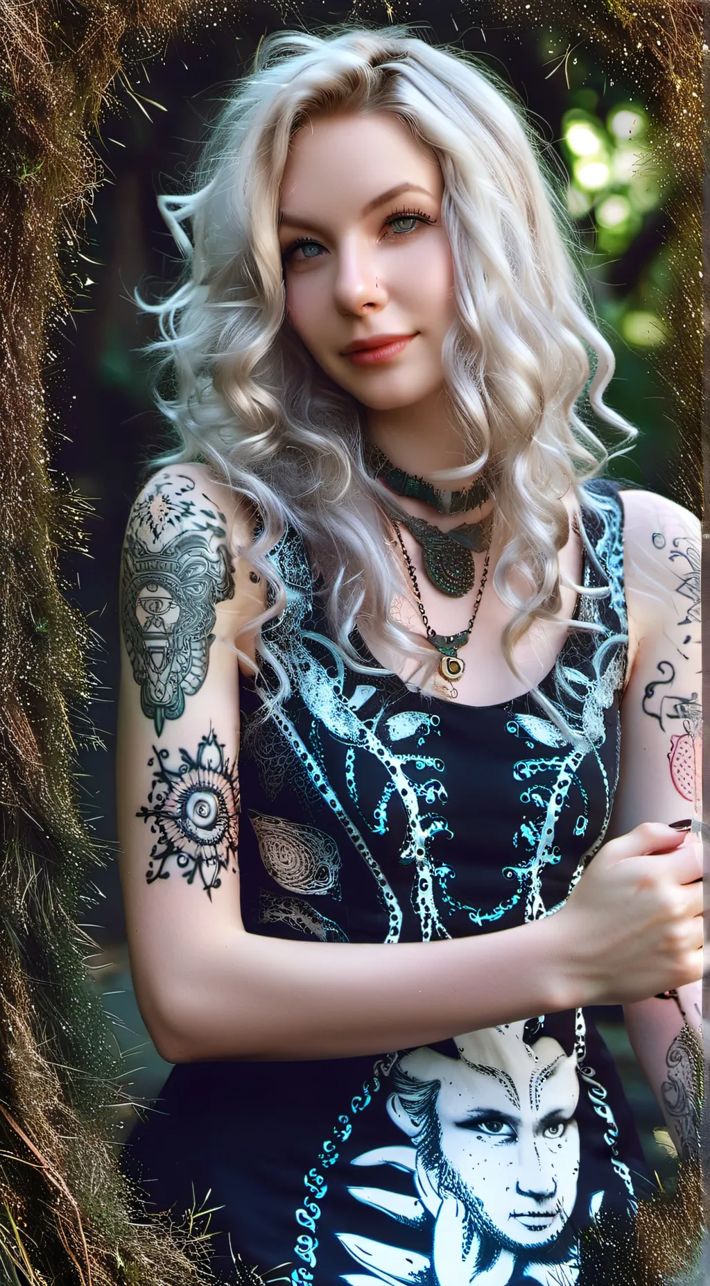 ai character: Rose background