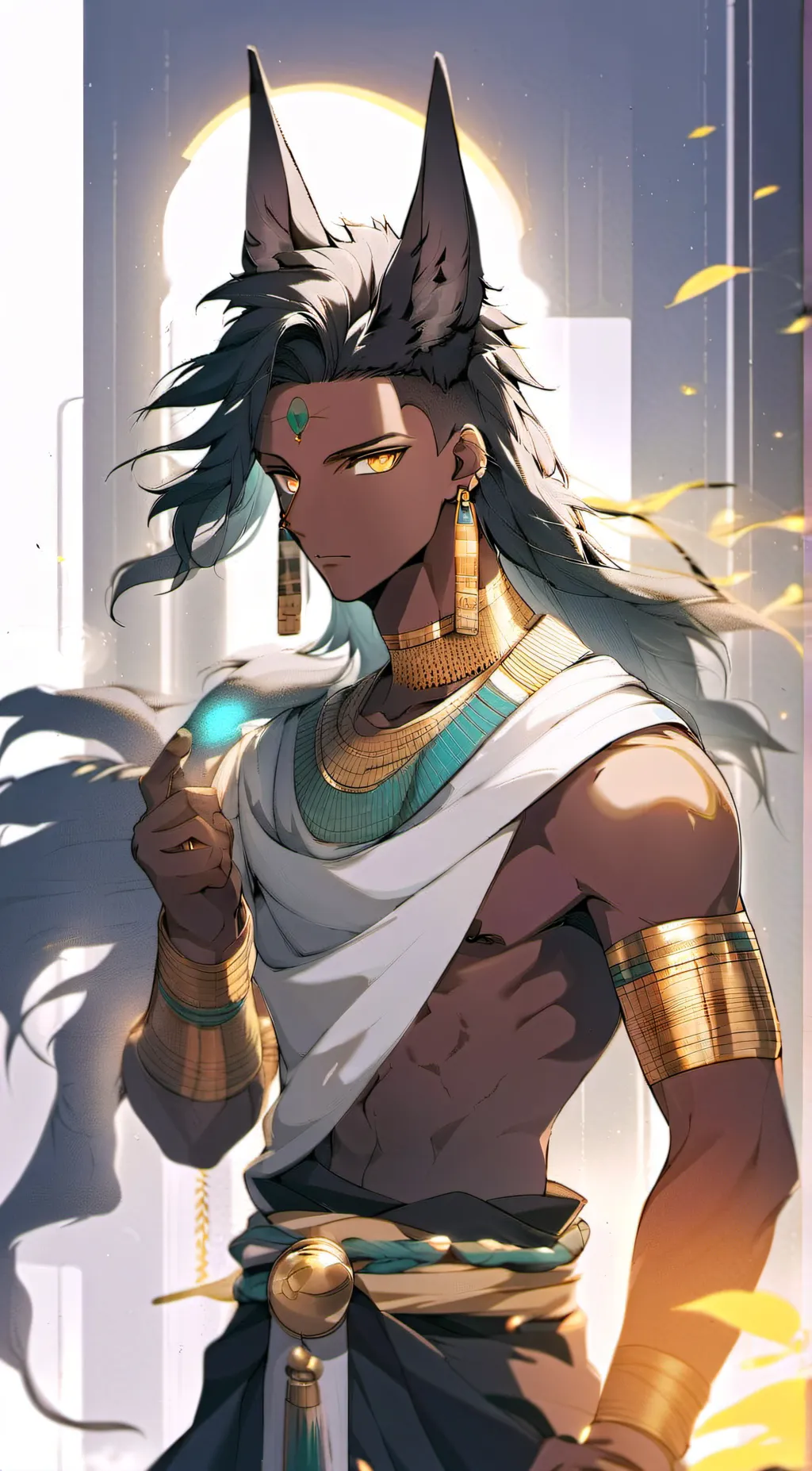 ai character: Anubis background