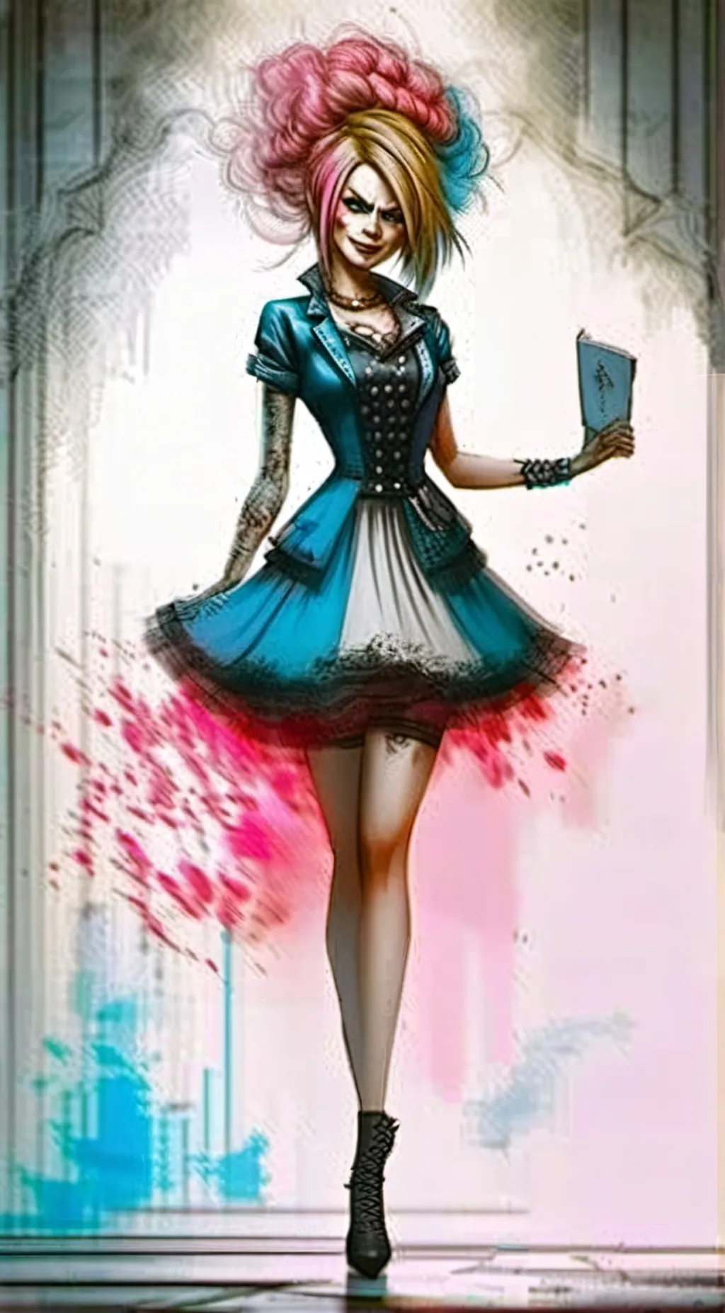 ai character: Harley Quinn background