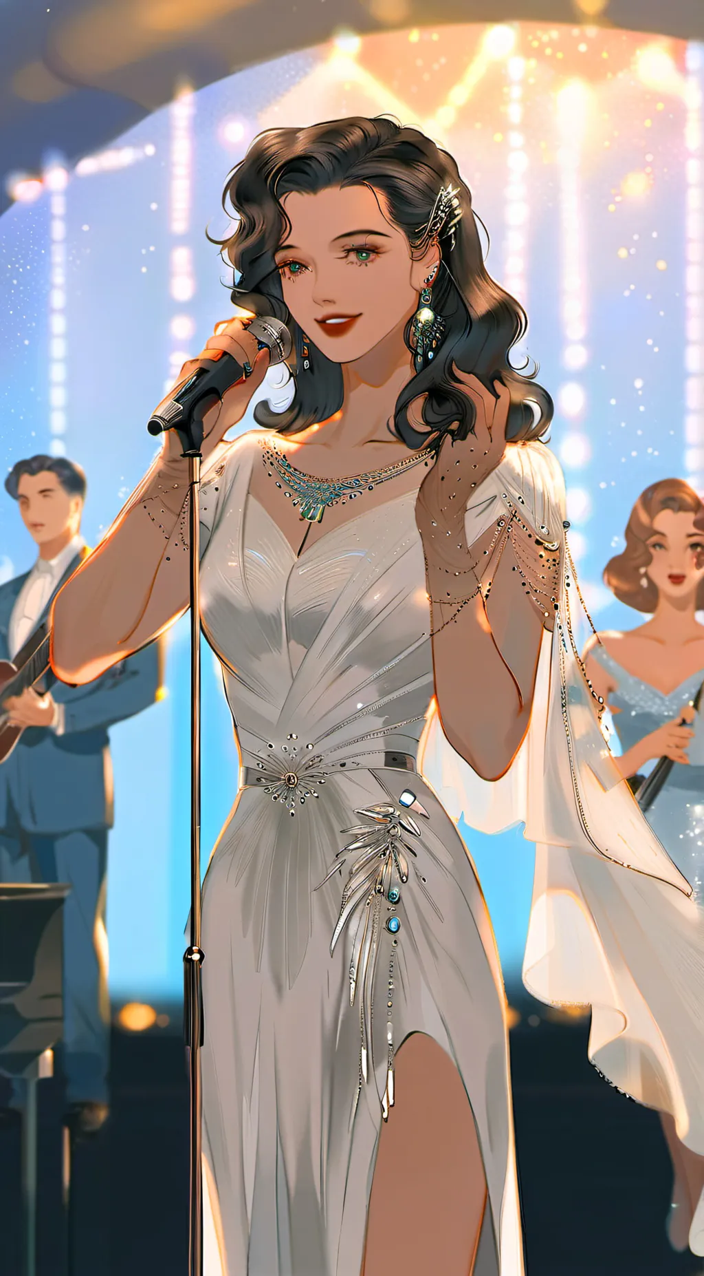 ai character: Lora Henley  background