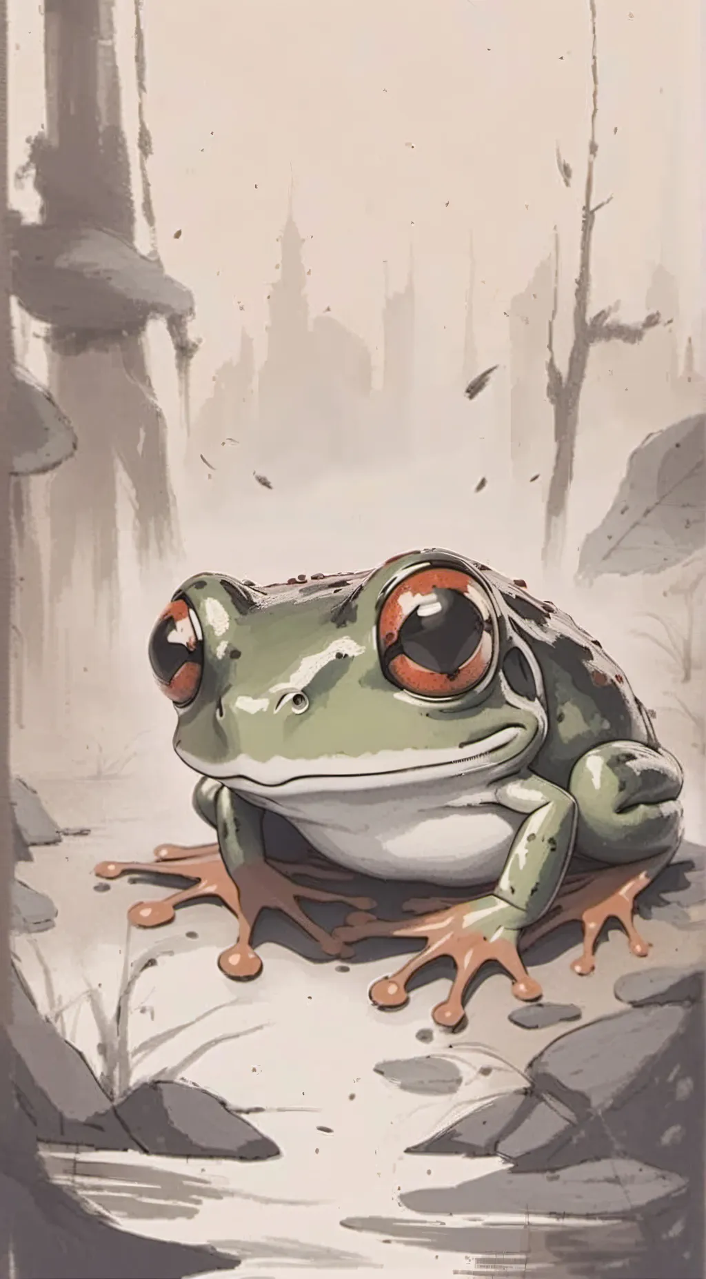 ai character: Forg background