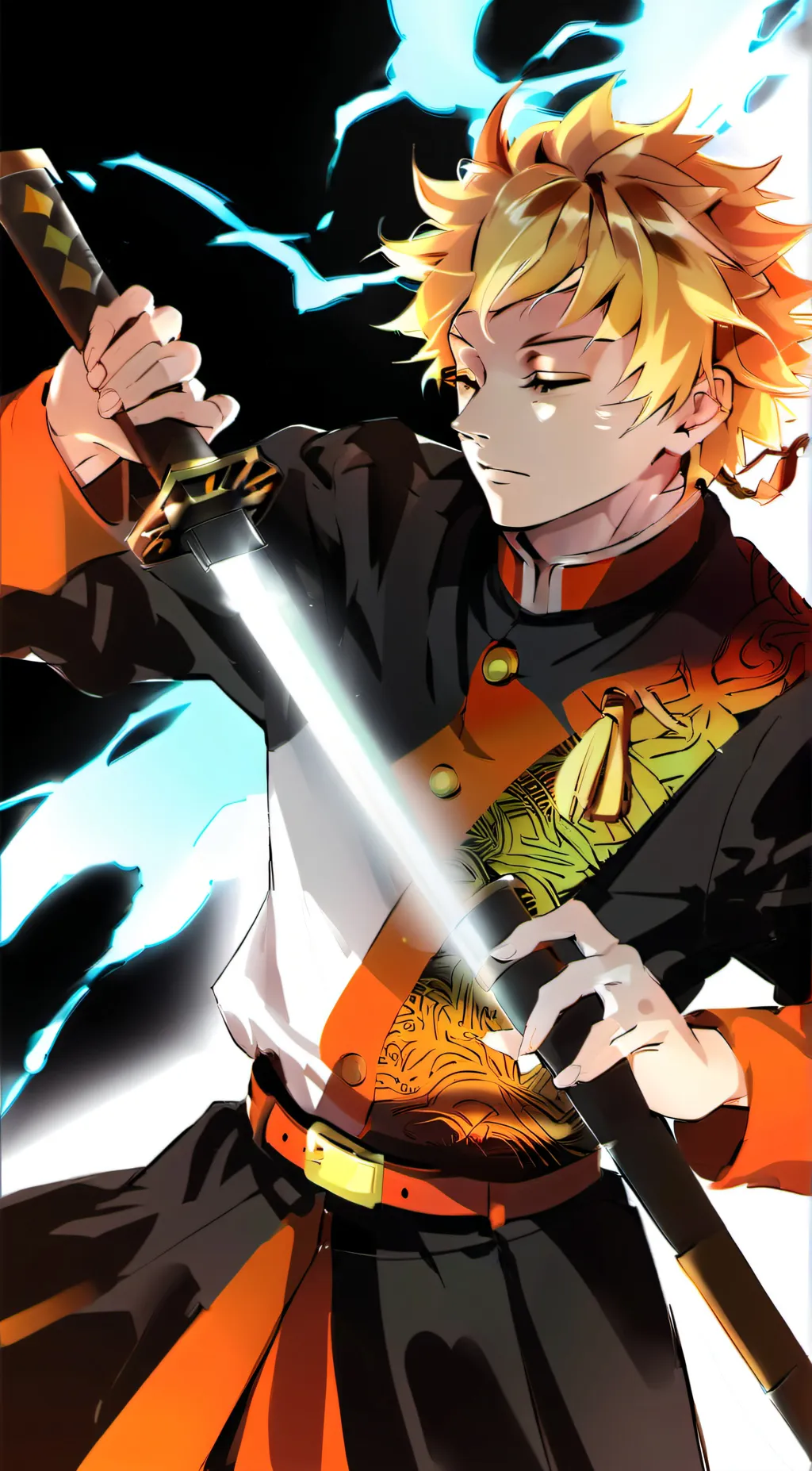 ai character: Zenitsu  background