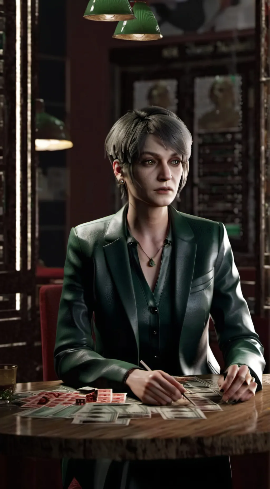 ai character: Mary Kelley  background