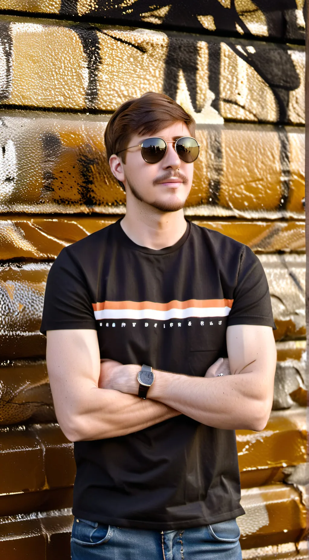 ai character: MrBeast background