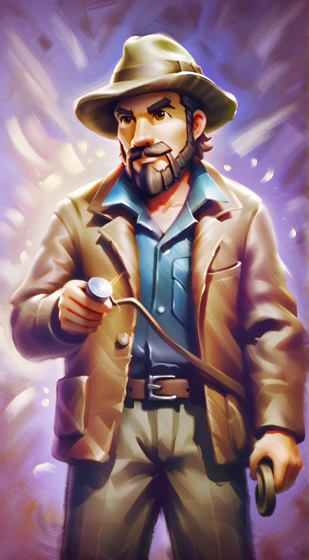 ai character: Guy spelunky background