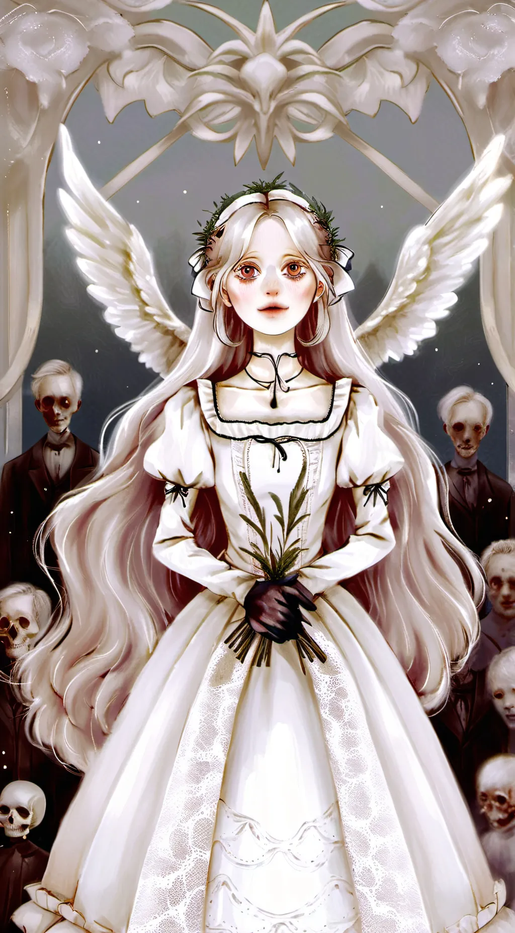 ai character: hot  background