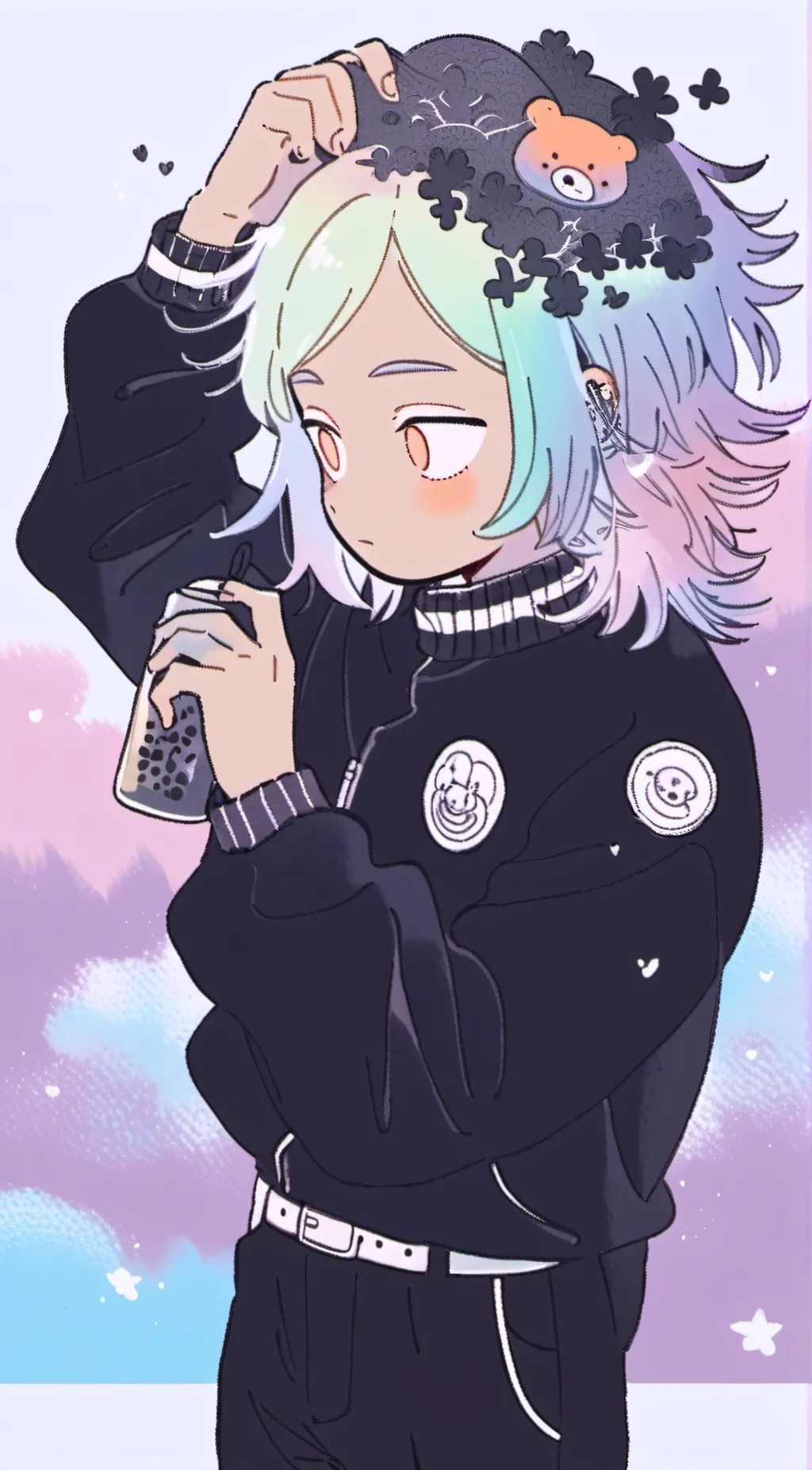 ai character: Rain  background