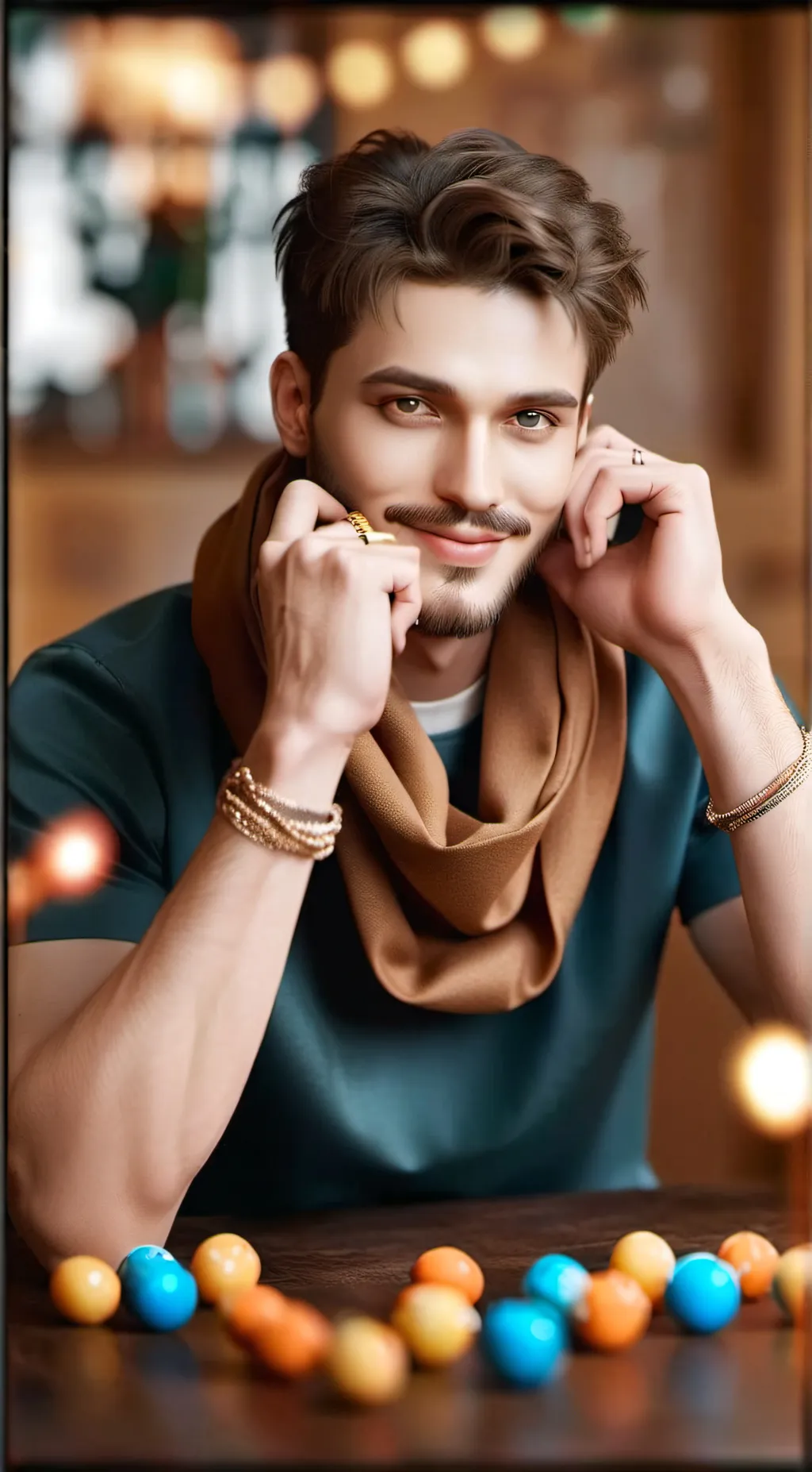 ai character: Landon happy birth background