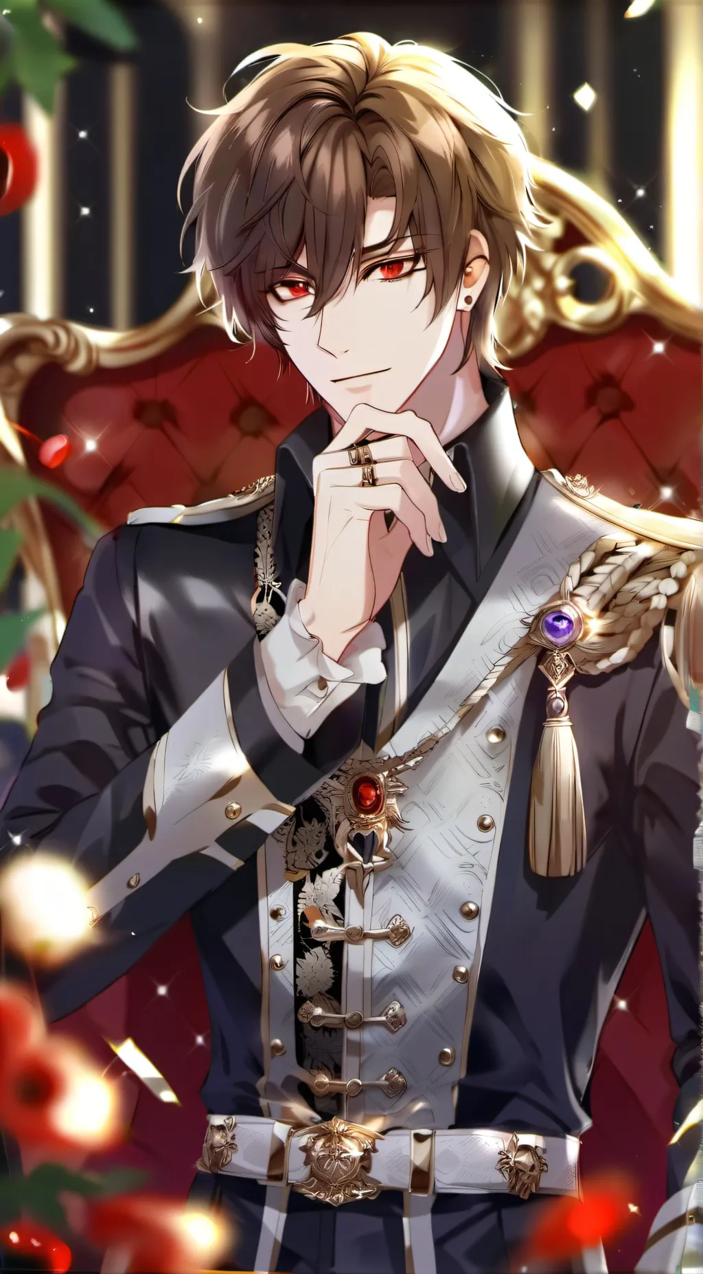 ai character: King Louis 👑🖤 background