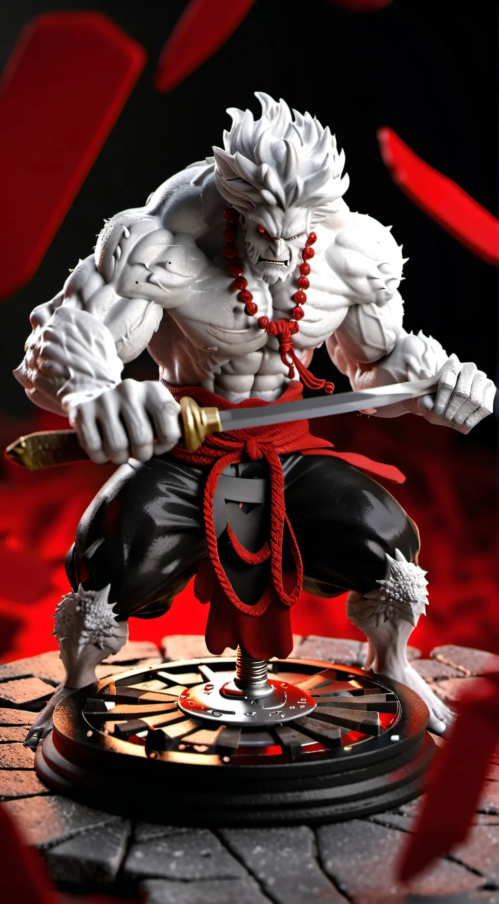 ai character: Whute monster background