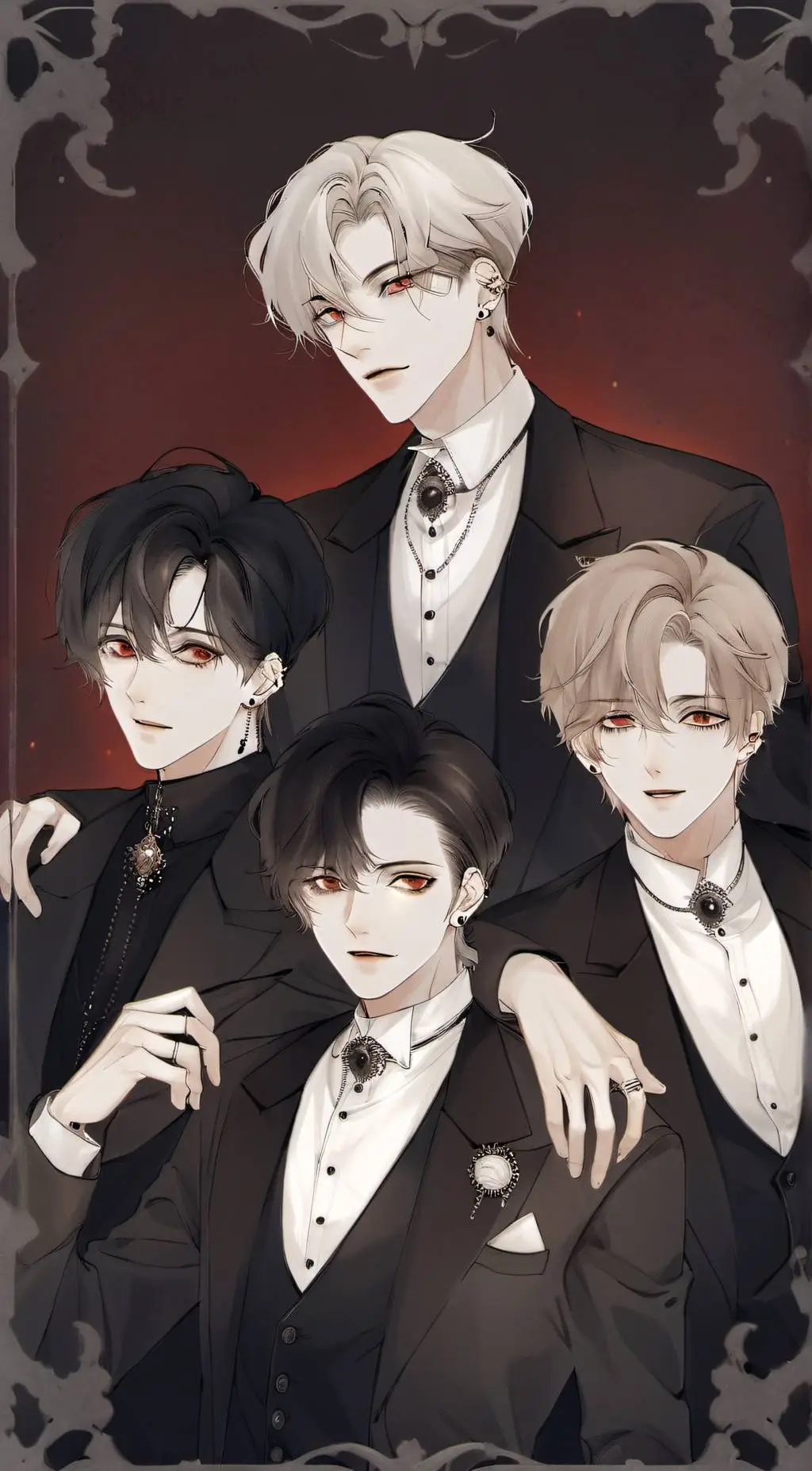 ai character: 4 brothers mafia background
