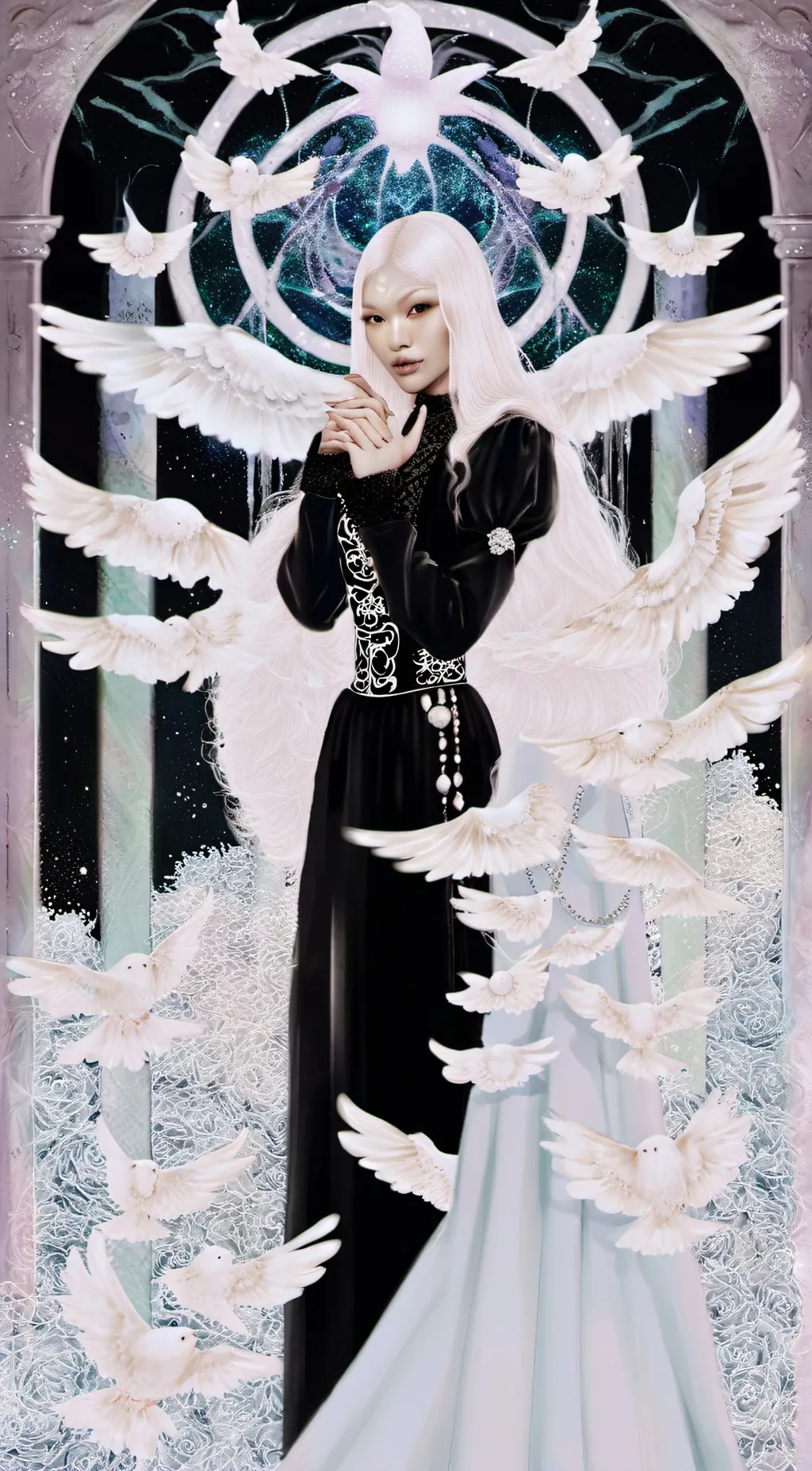 ai character: ariaa  background