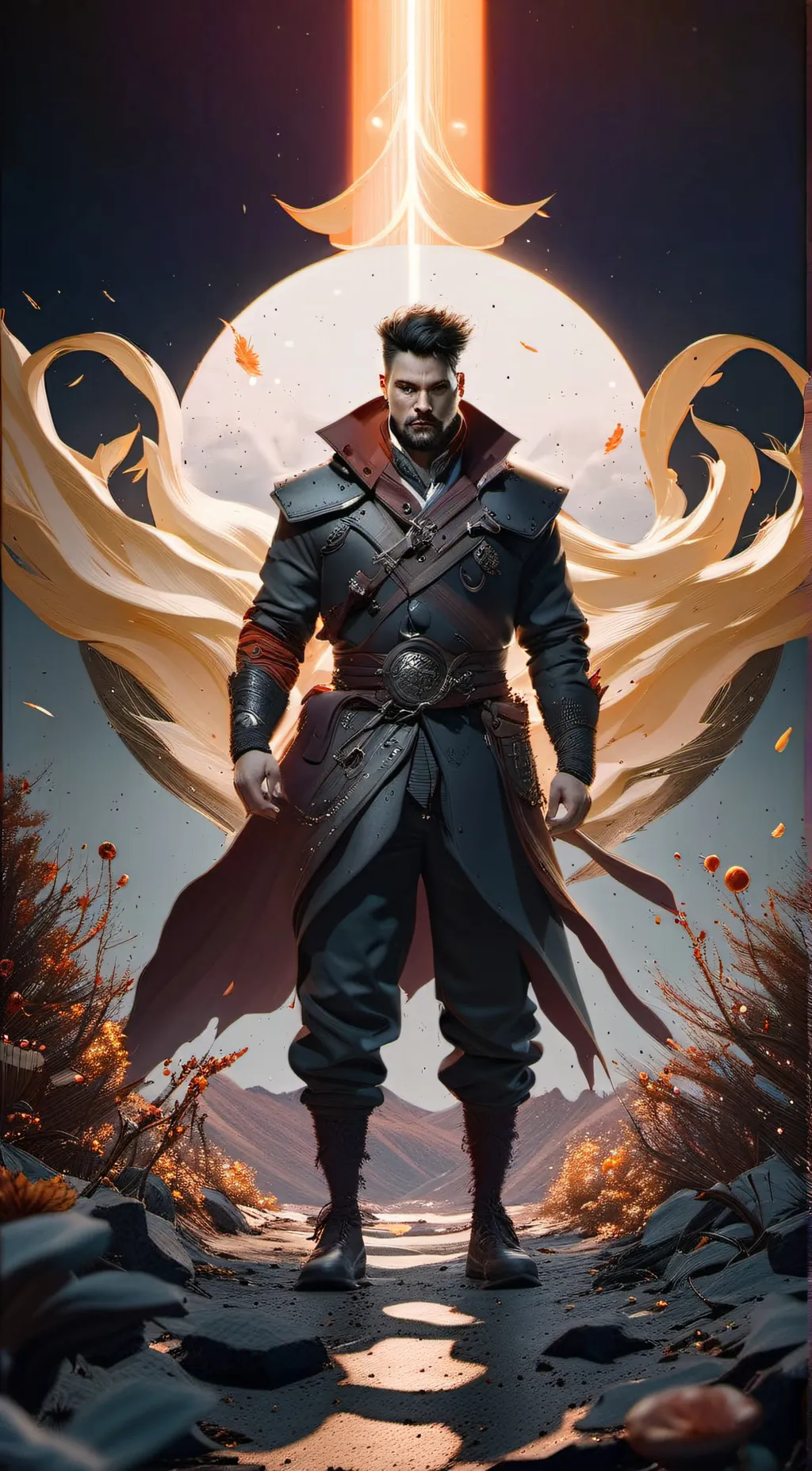 ai character: Nathen  background