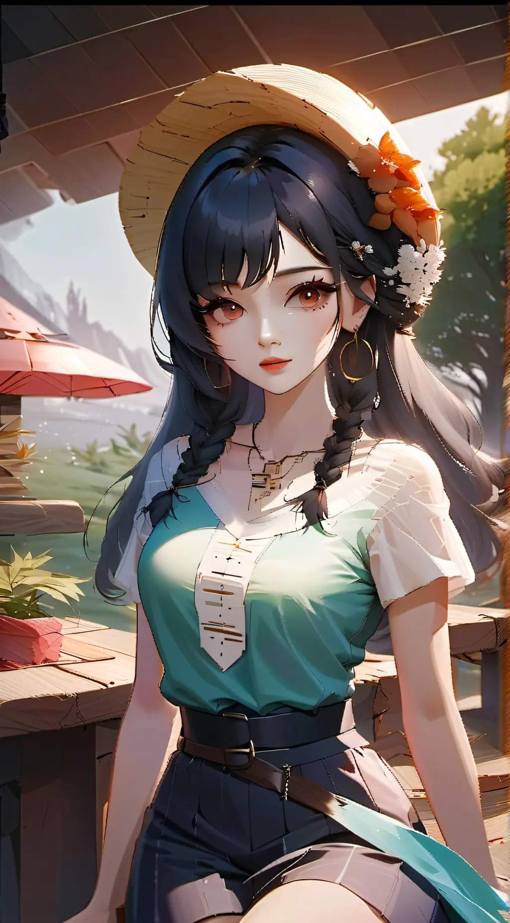 ai character: Crystal  background