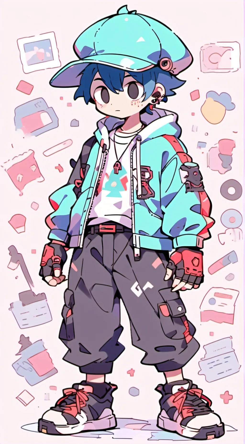 ai character: GachaFNF Boyfriend background