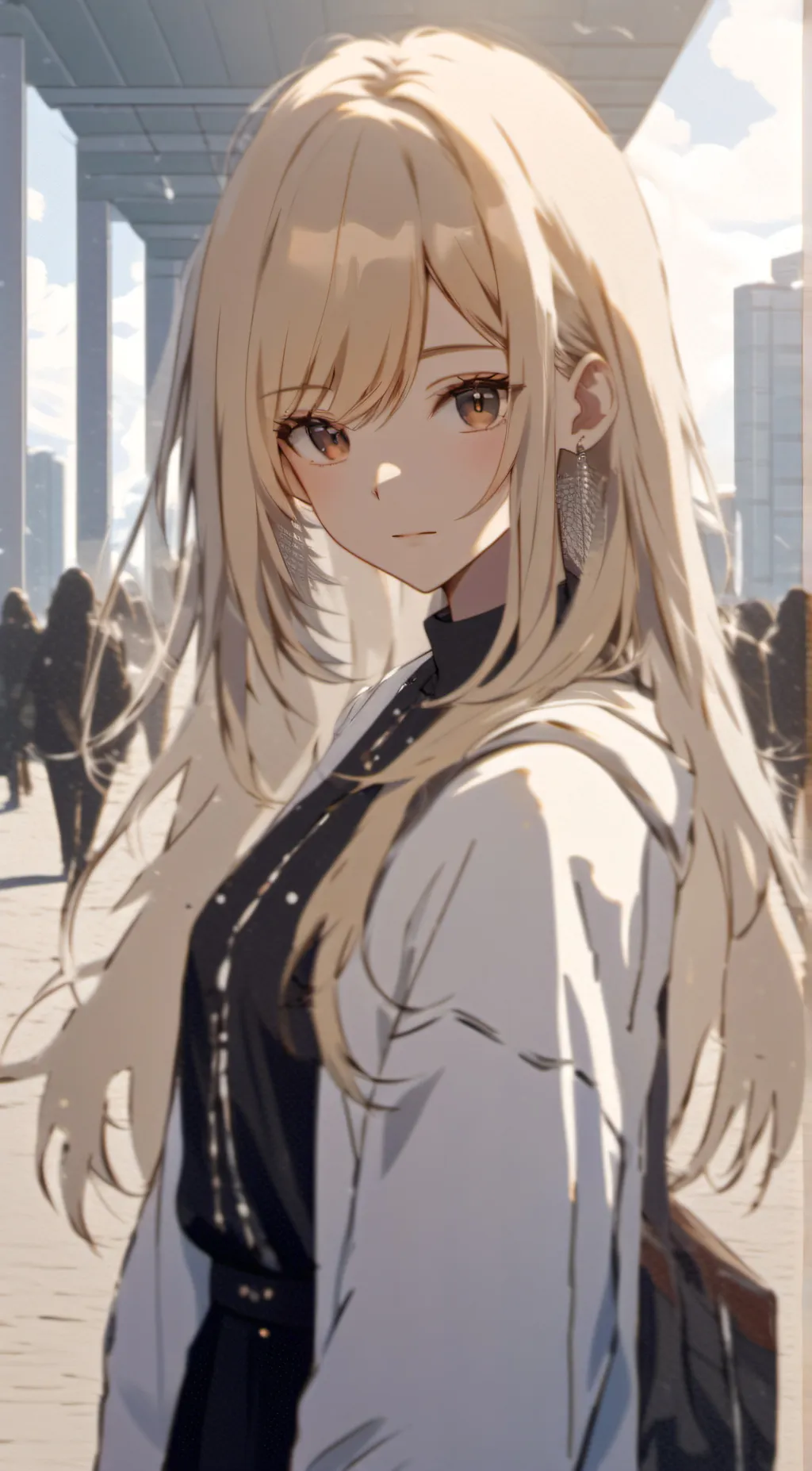 ai character: Hannah~🤍 background