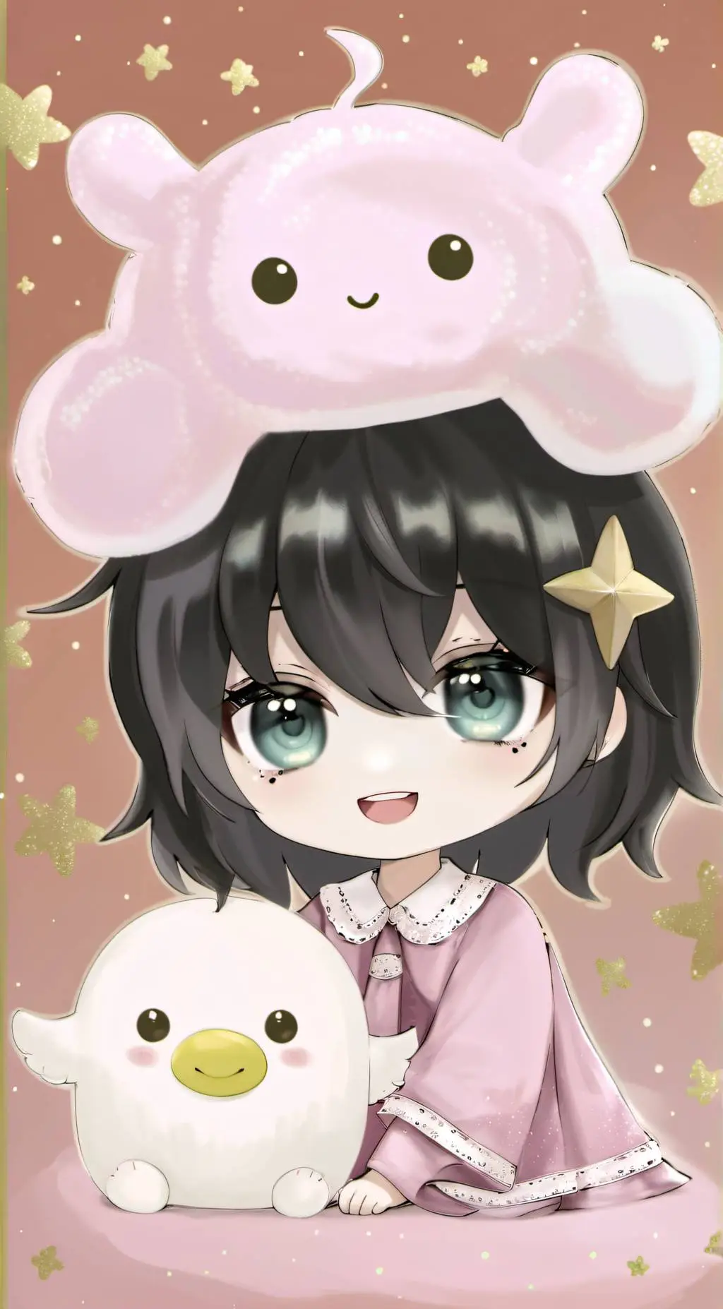 ai character: Luna background