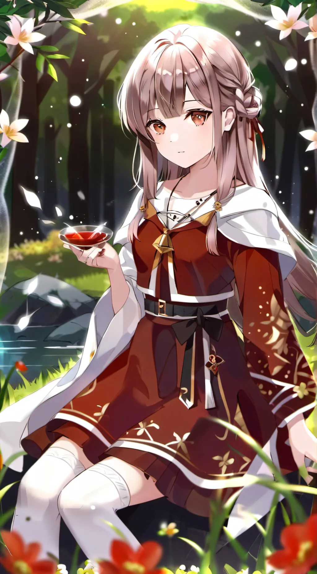 ai character: Rose background