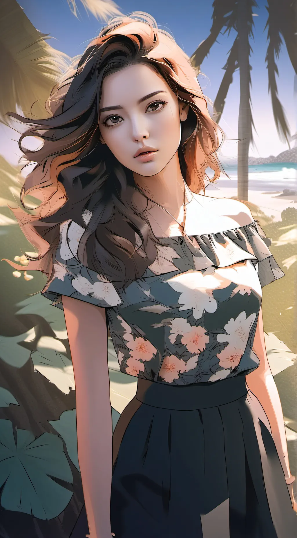 ai character: Varonica  background