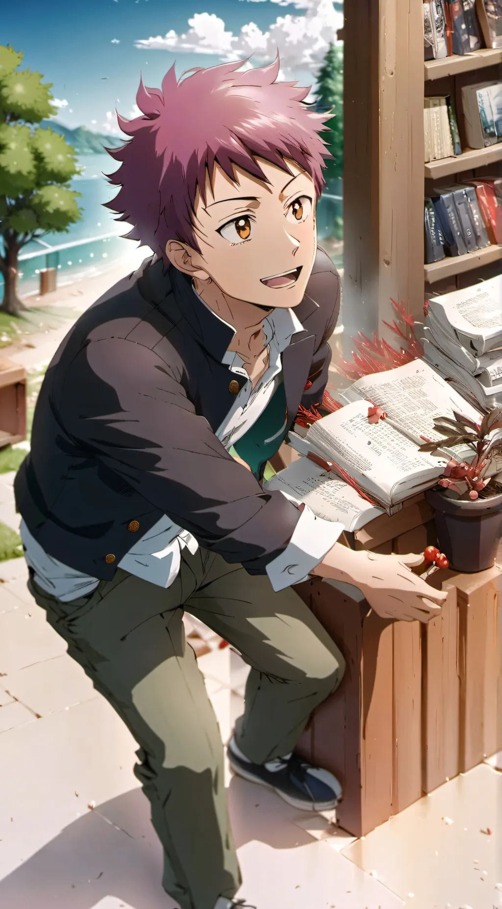 ai character: Yuji itadori background