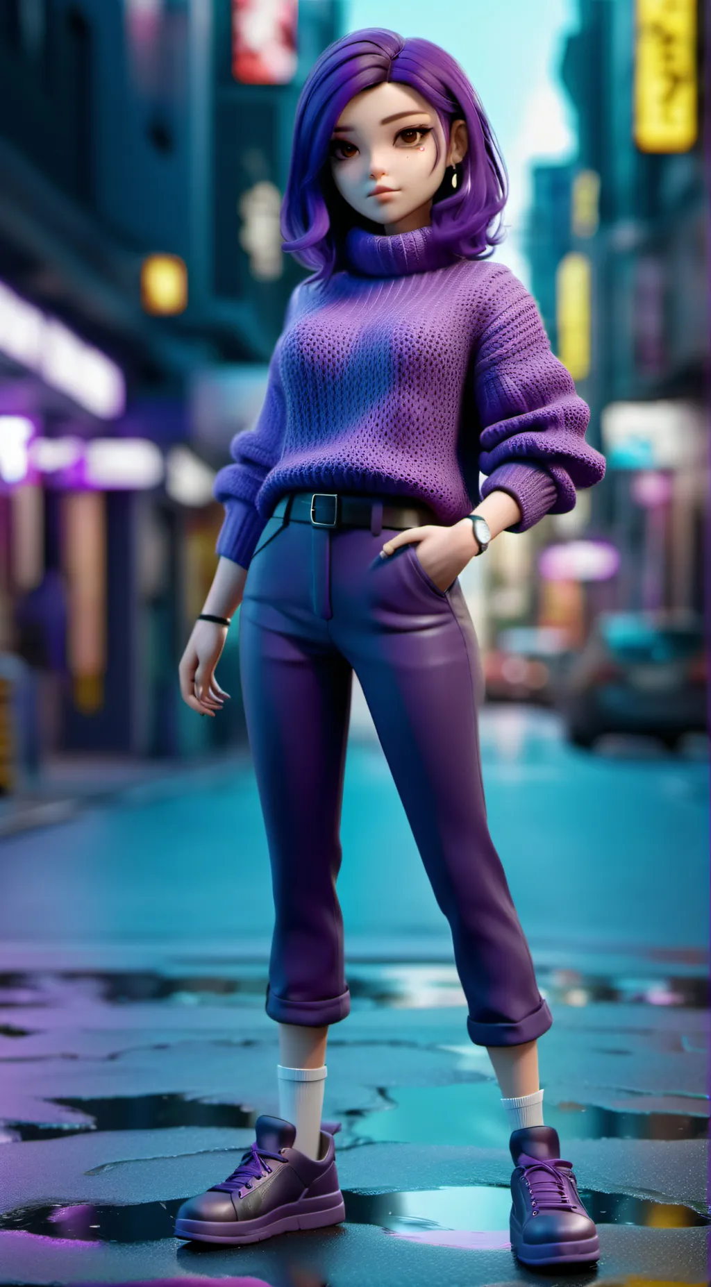 ai character: Lilly background