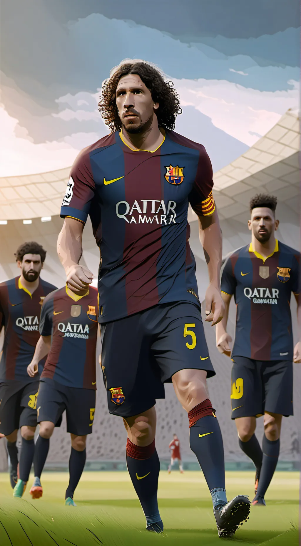 ai character: Carles puyol background