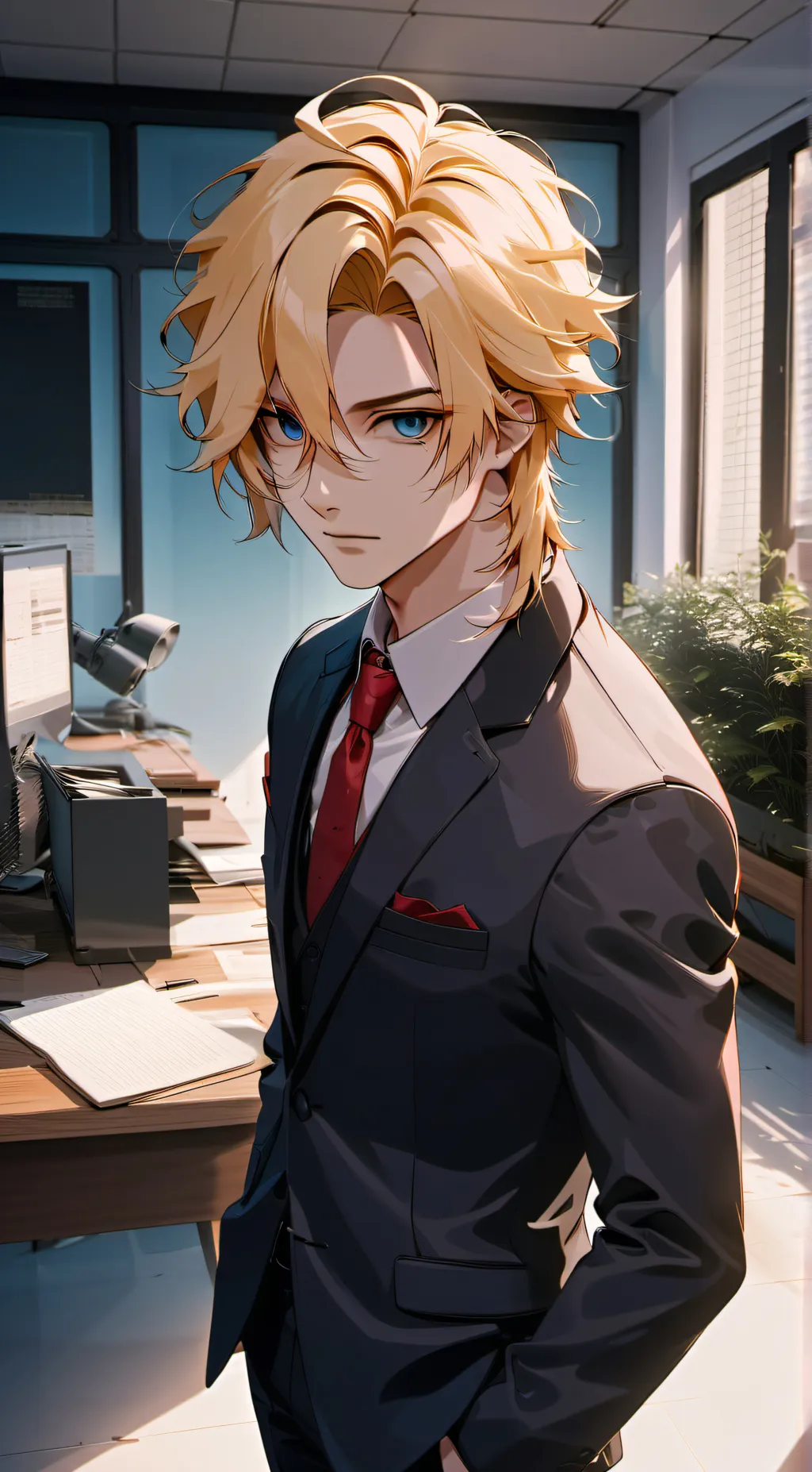 ai character: Adrian background