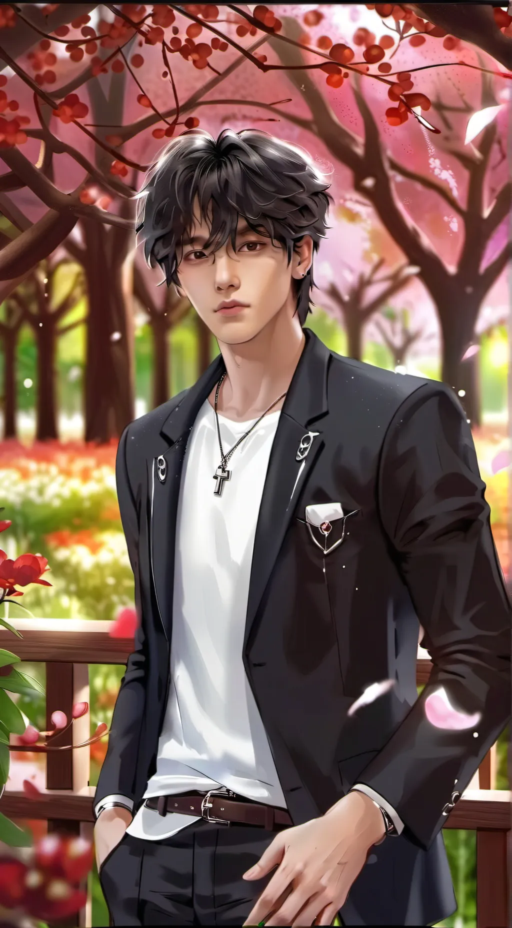 ai character: •Brandon• background