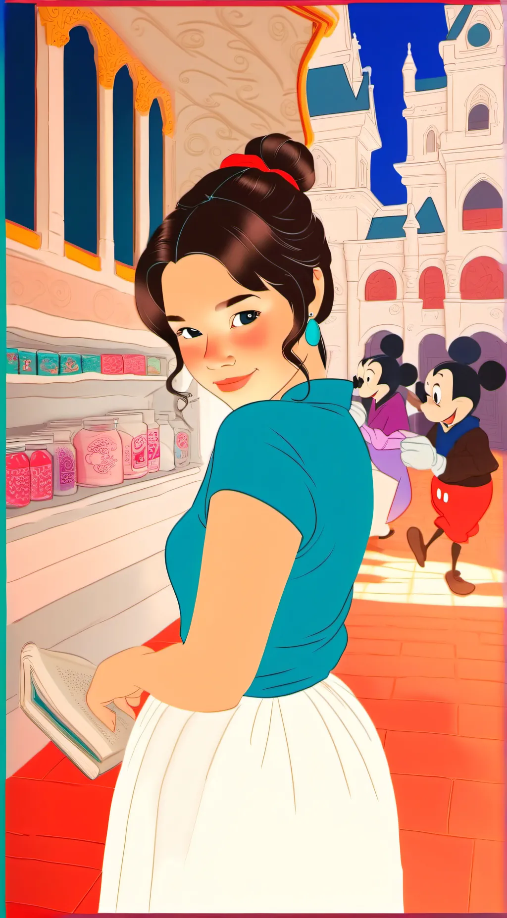 ai character: maryjane  background