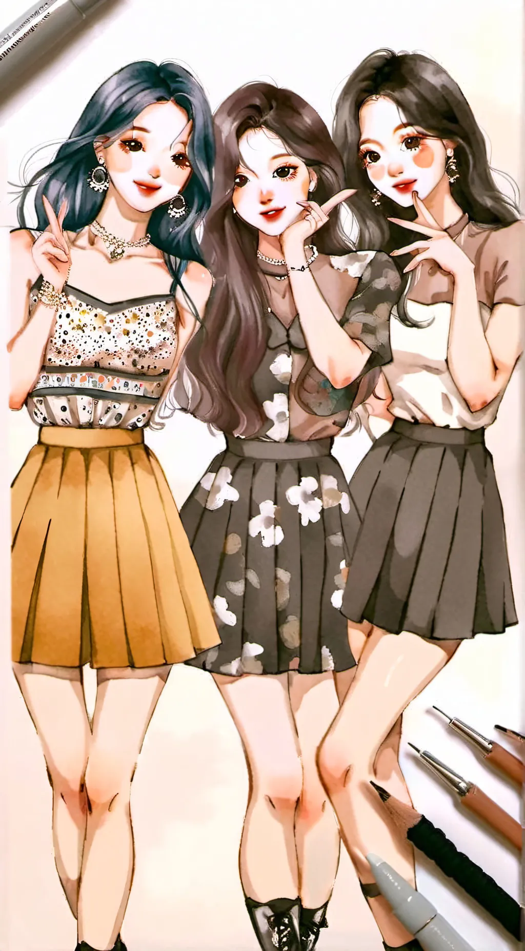 ai character: Rose Jennie...  background