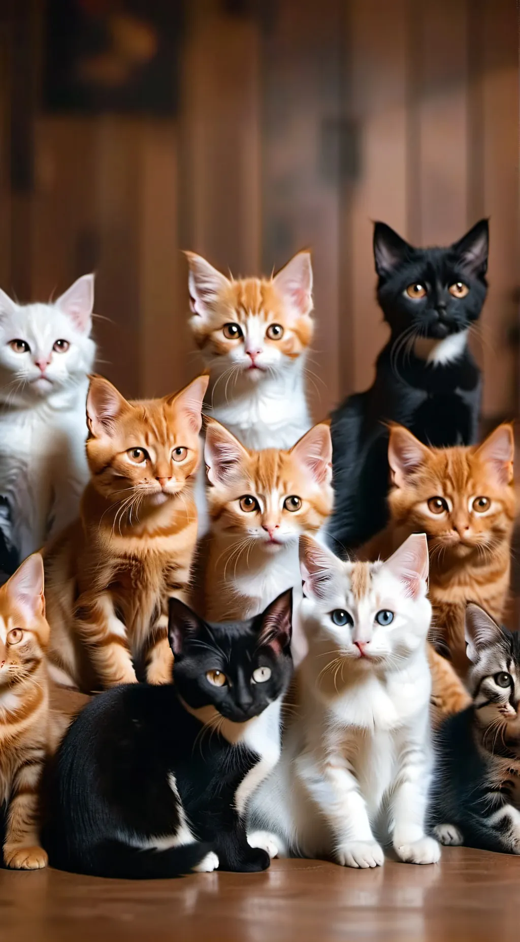 ai character: kittens background