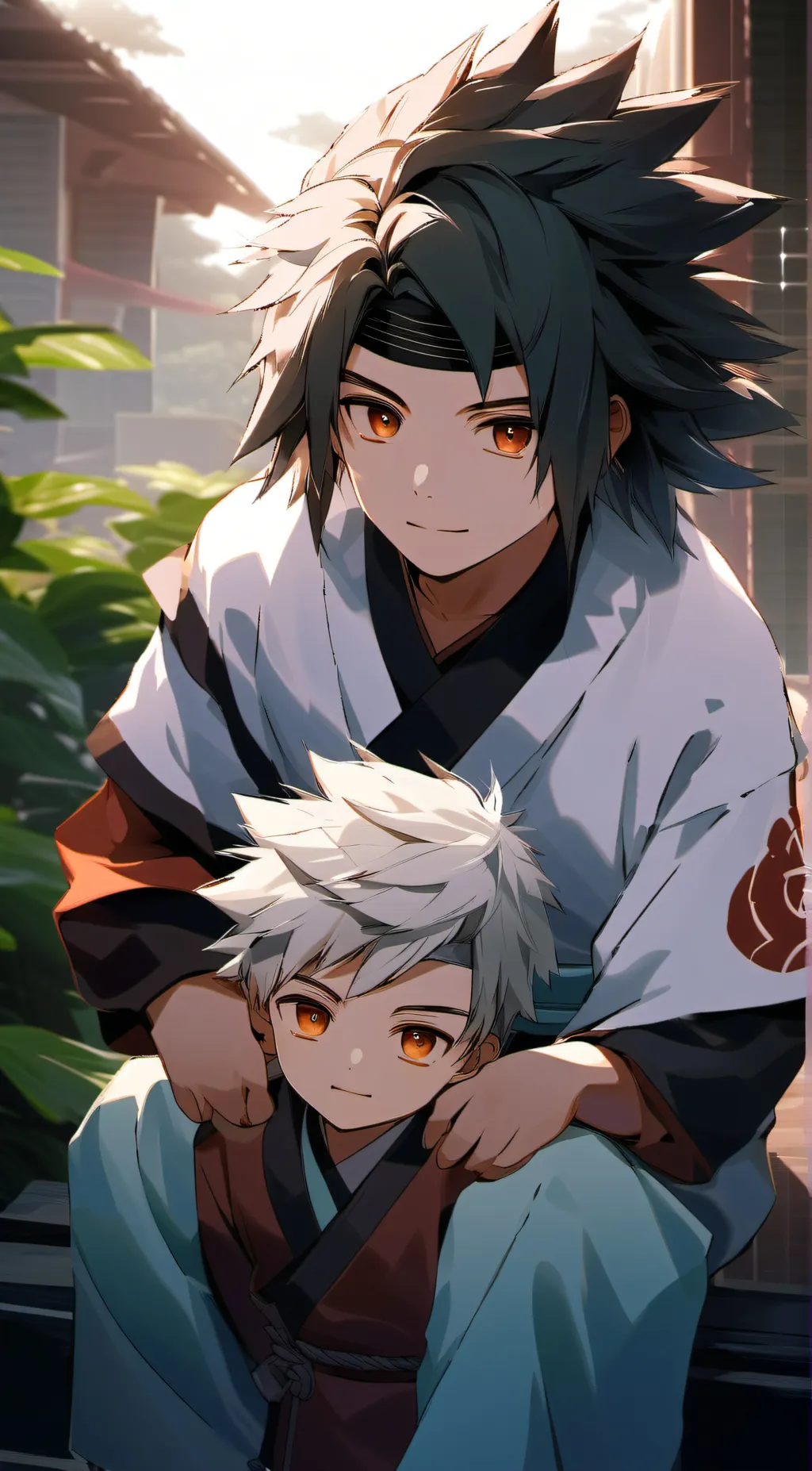 ai character: Jiraiya and steve background