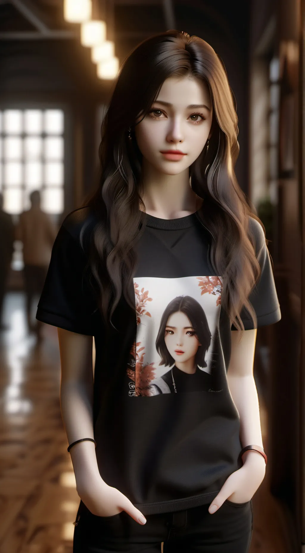 ai character: Rose background