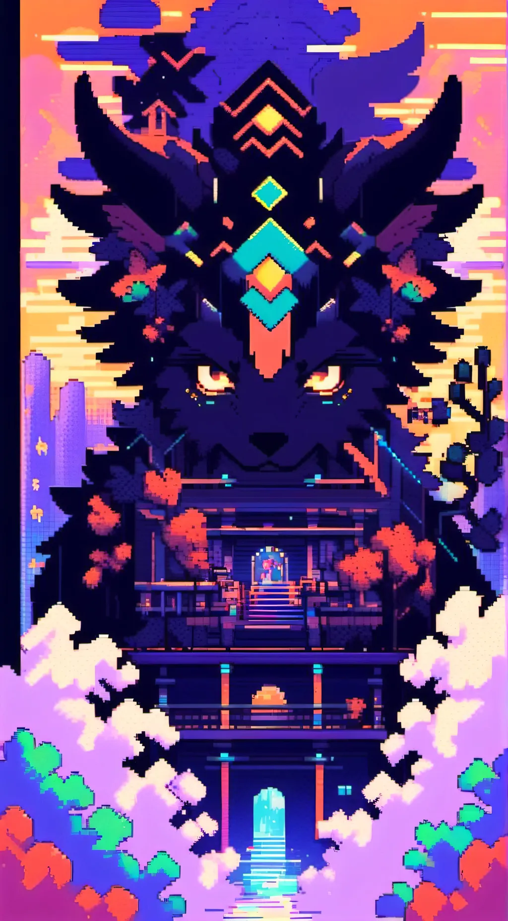 ai character: The castle background