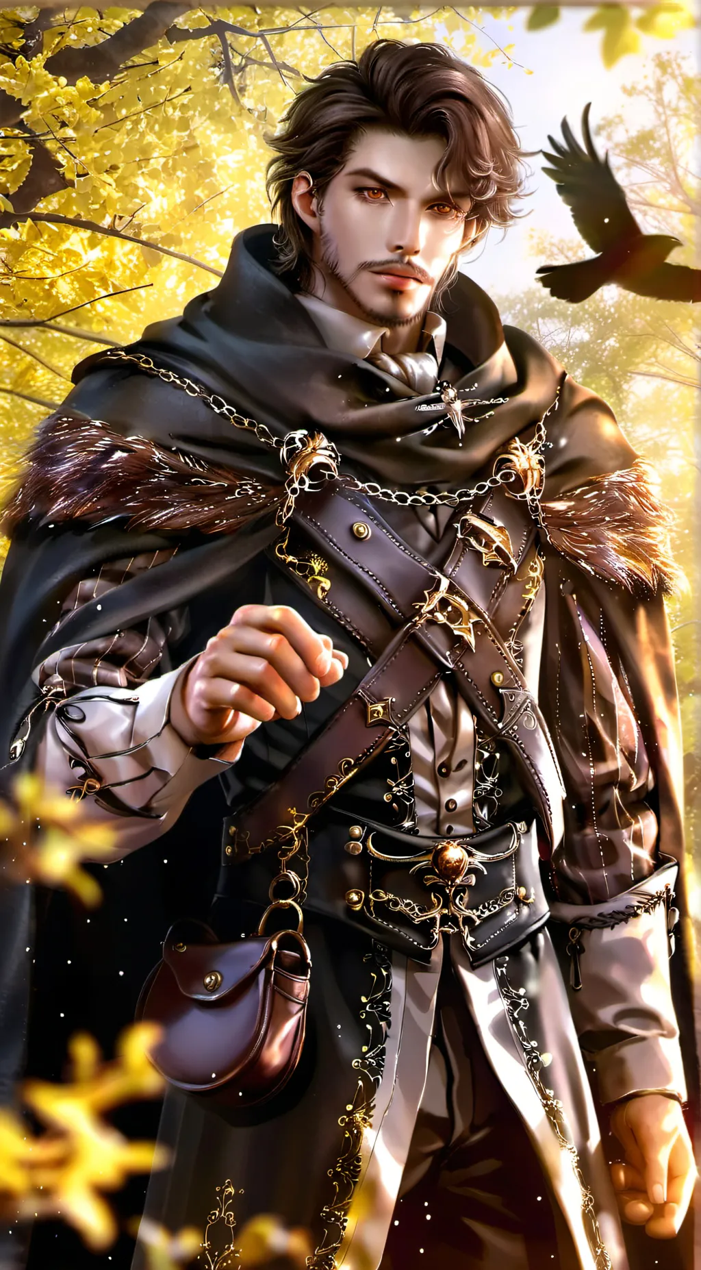 ai character: Balder Lantern  background