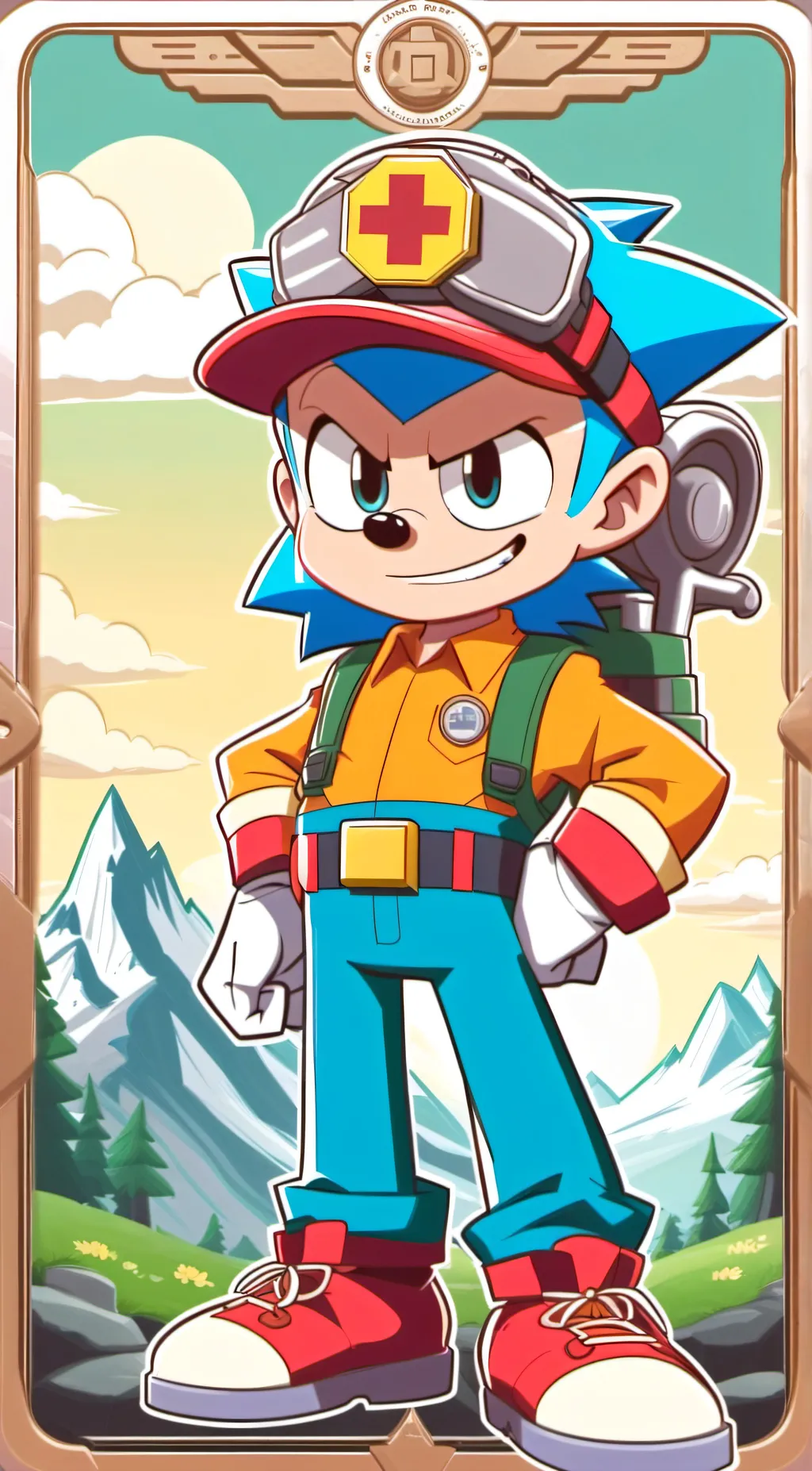 ai character: Sonic background