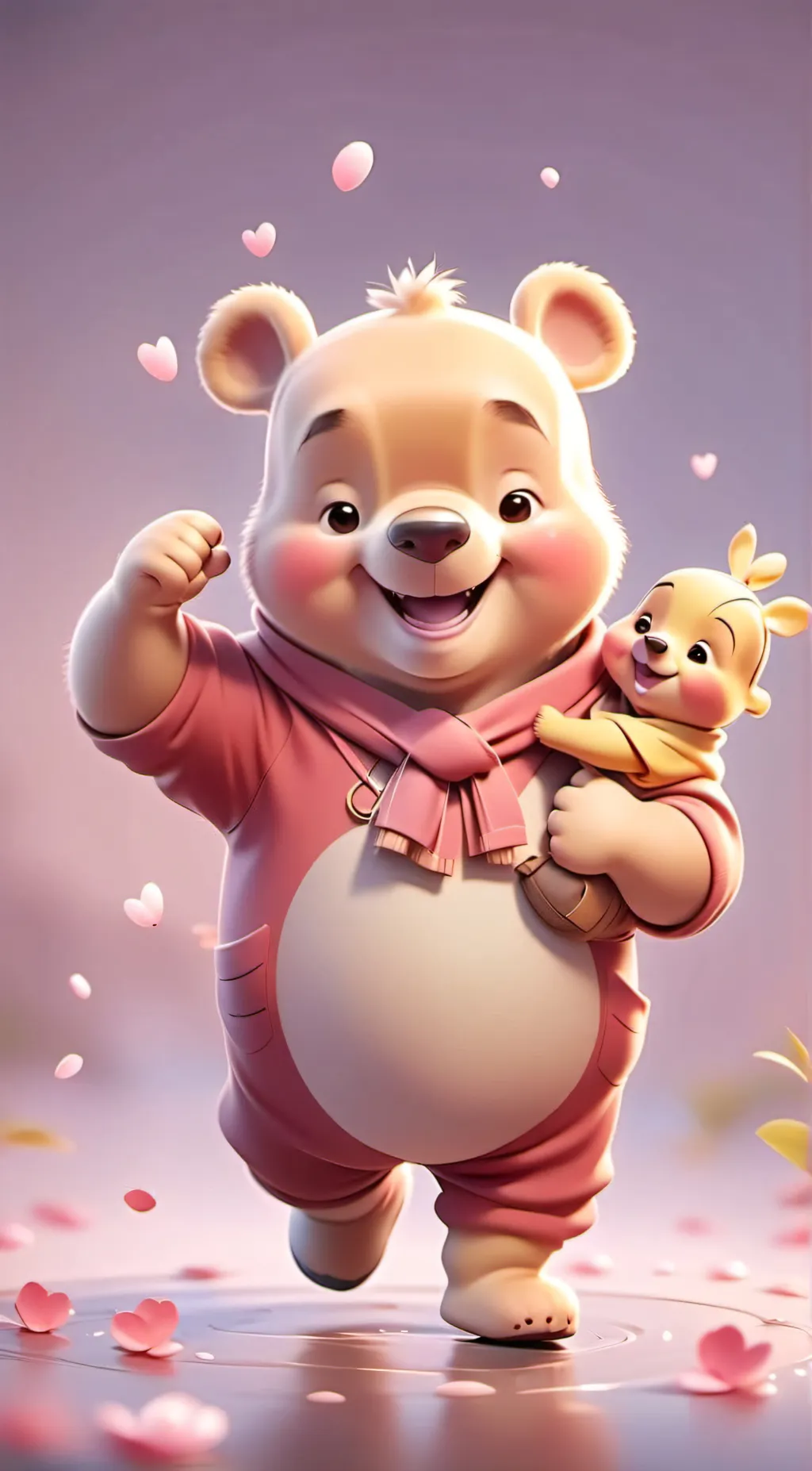 ai character: Winnie the Pooh  background