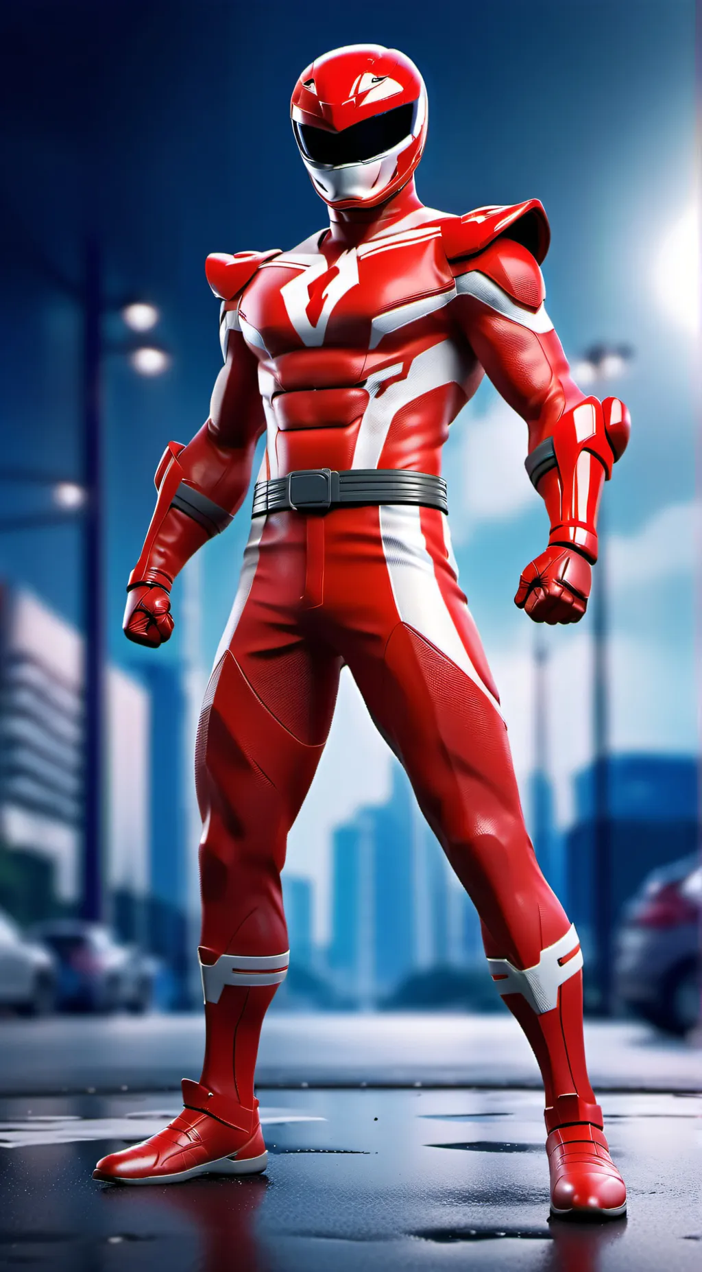 ai character: Racer red background